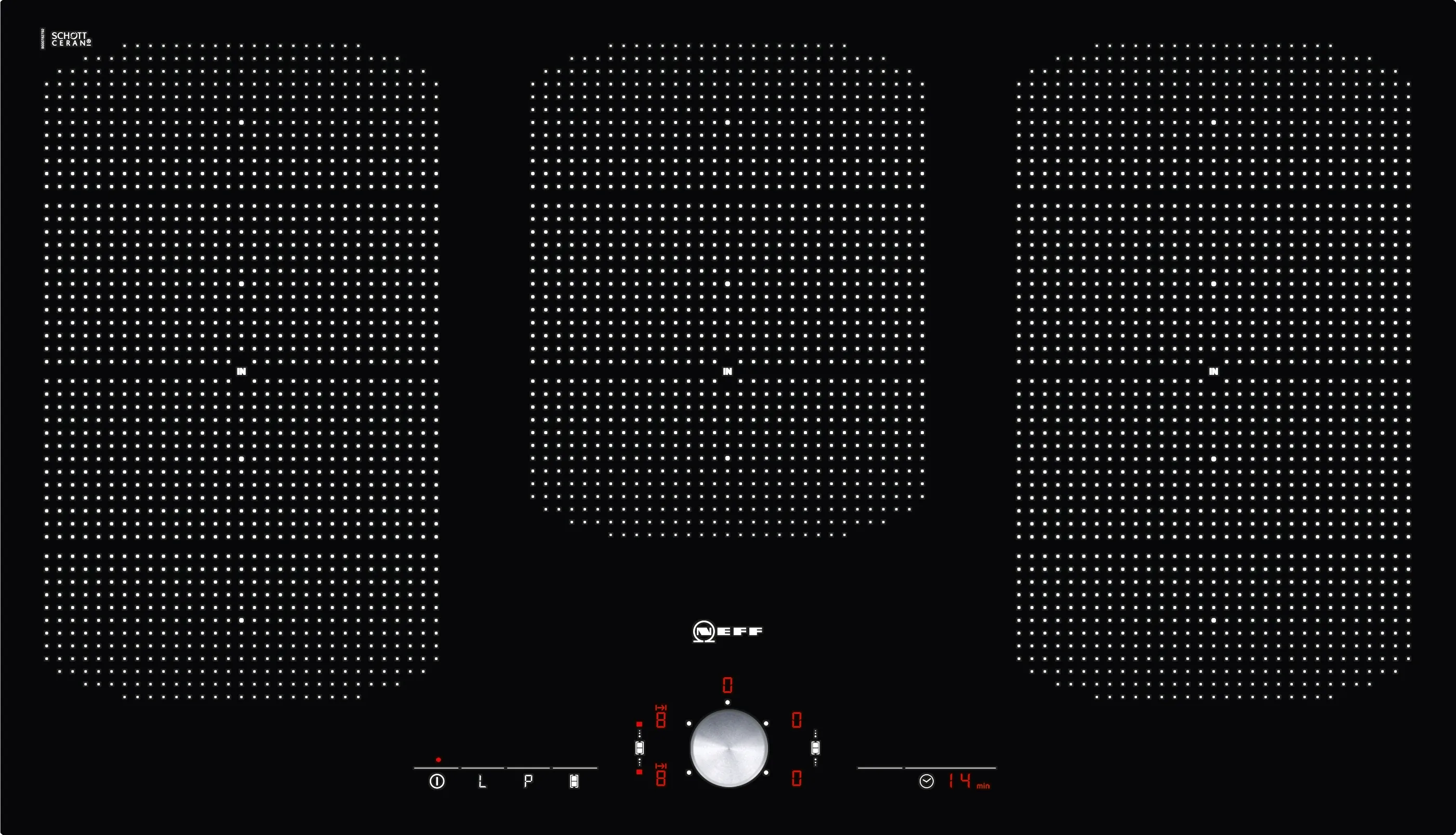  Flex induction hob 90 cm flush mount