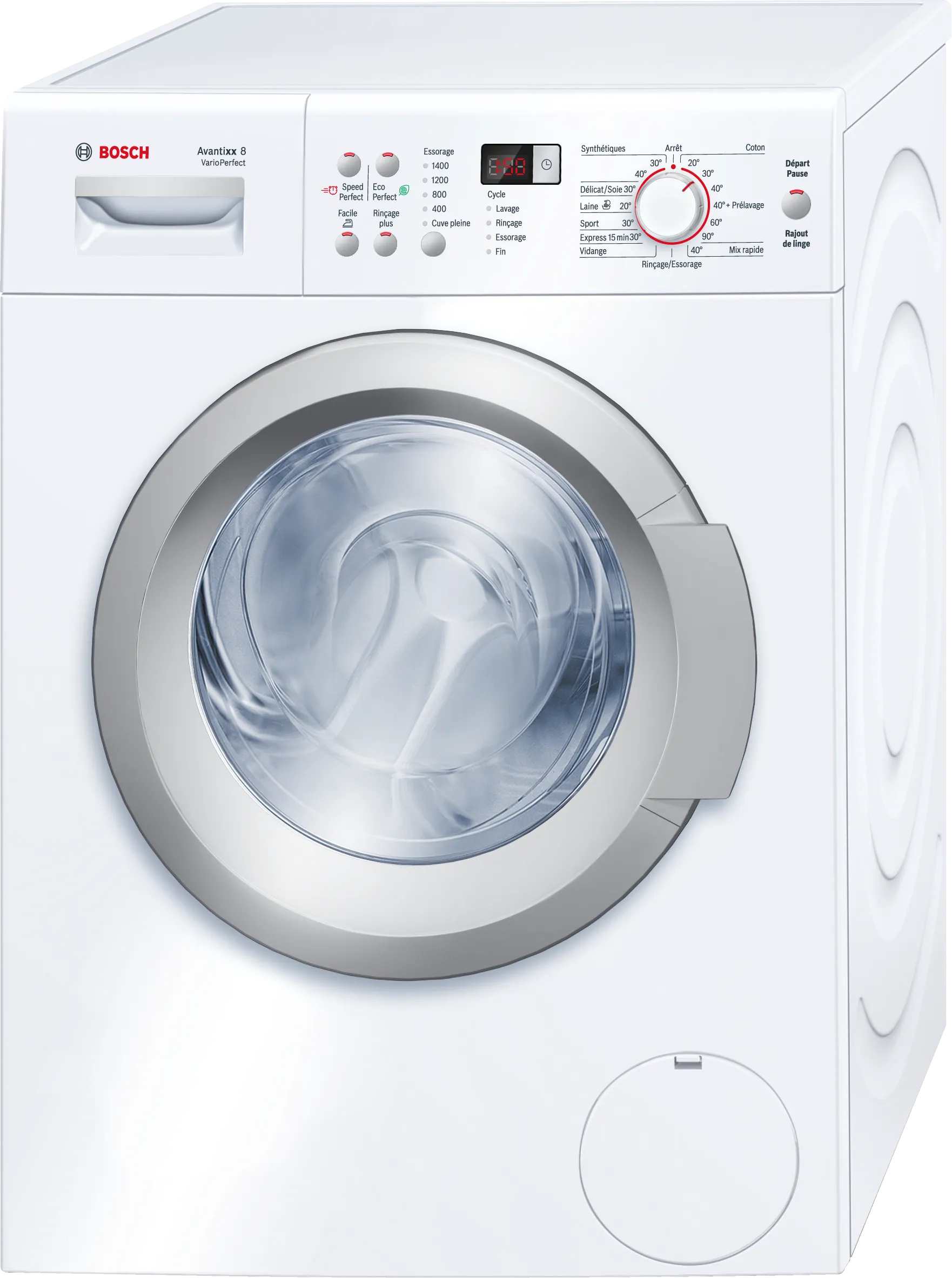 Series 6 washing machine, frontloader fullsize 8 kg 1400 rpm