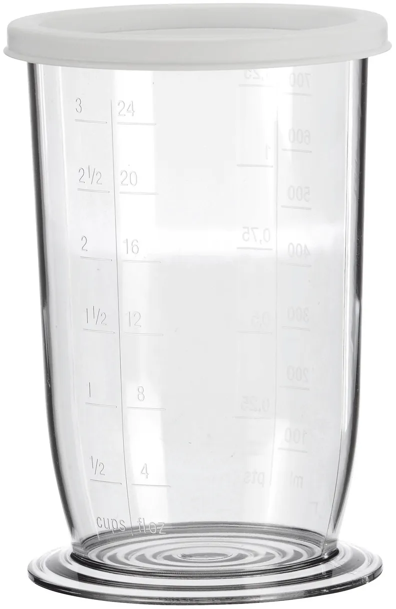 Measuring beaker for mixers 