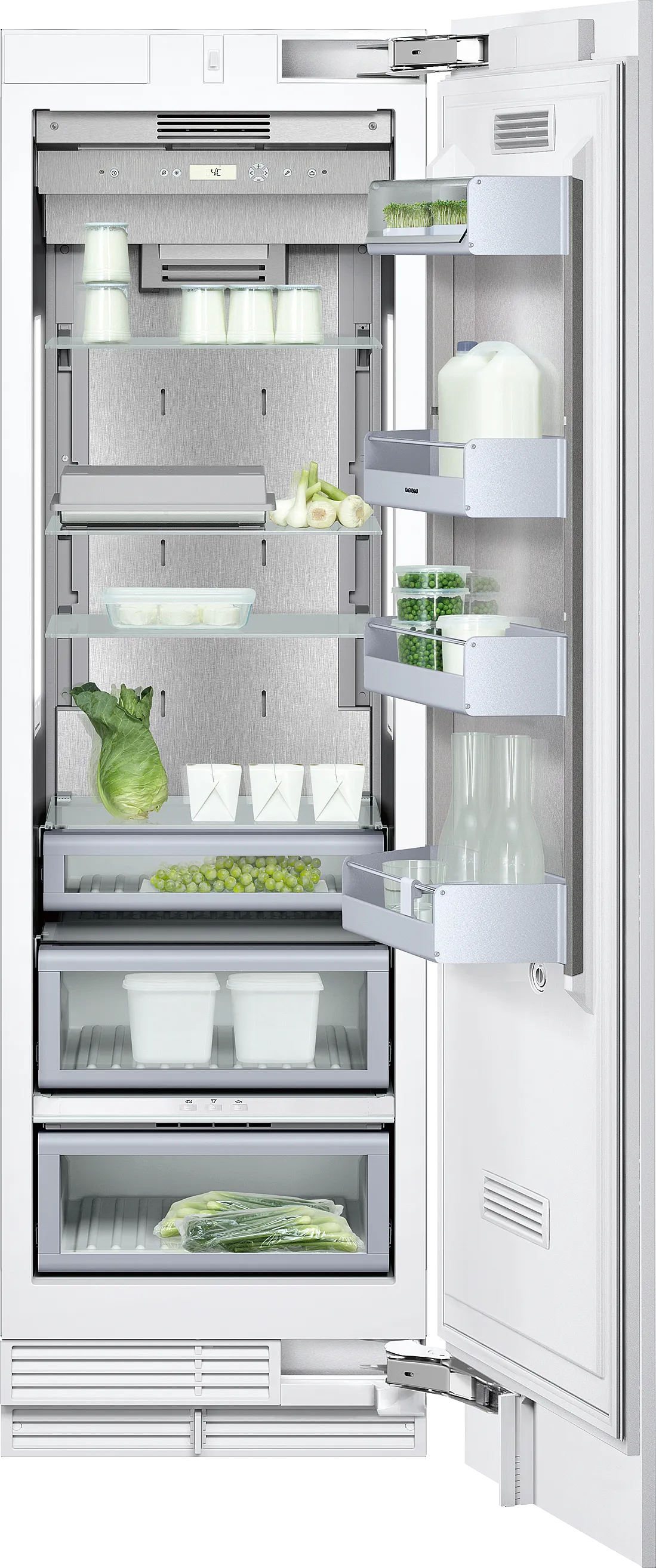 400 series Vario built-in fridge 212.5 x 60.3 cm flat hinge 