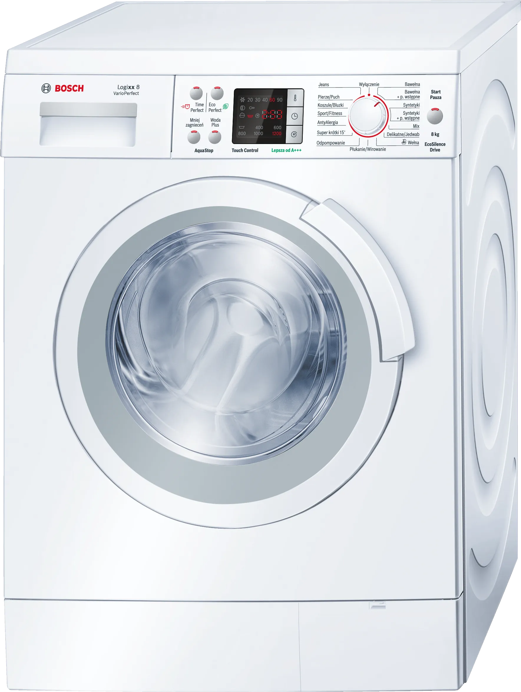 Series 8 washing machine, frontloader fullsize 8 kg 1200 rpm