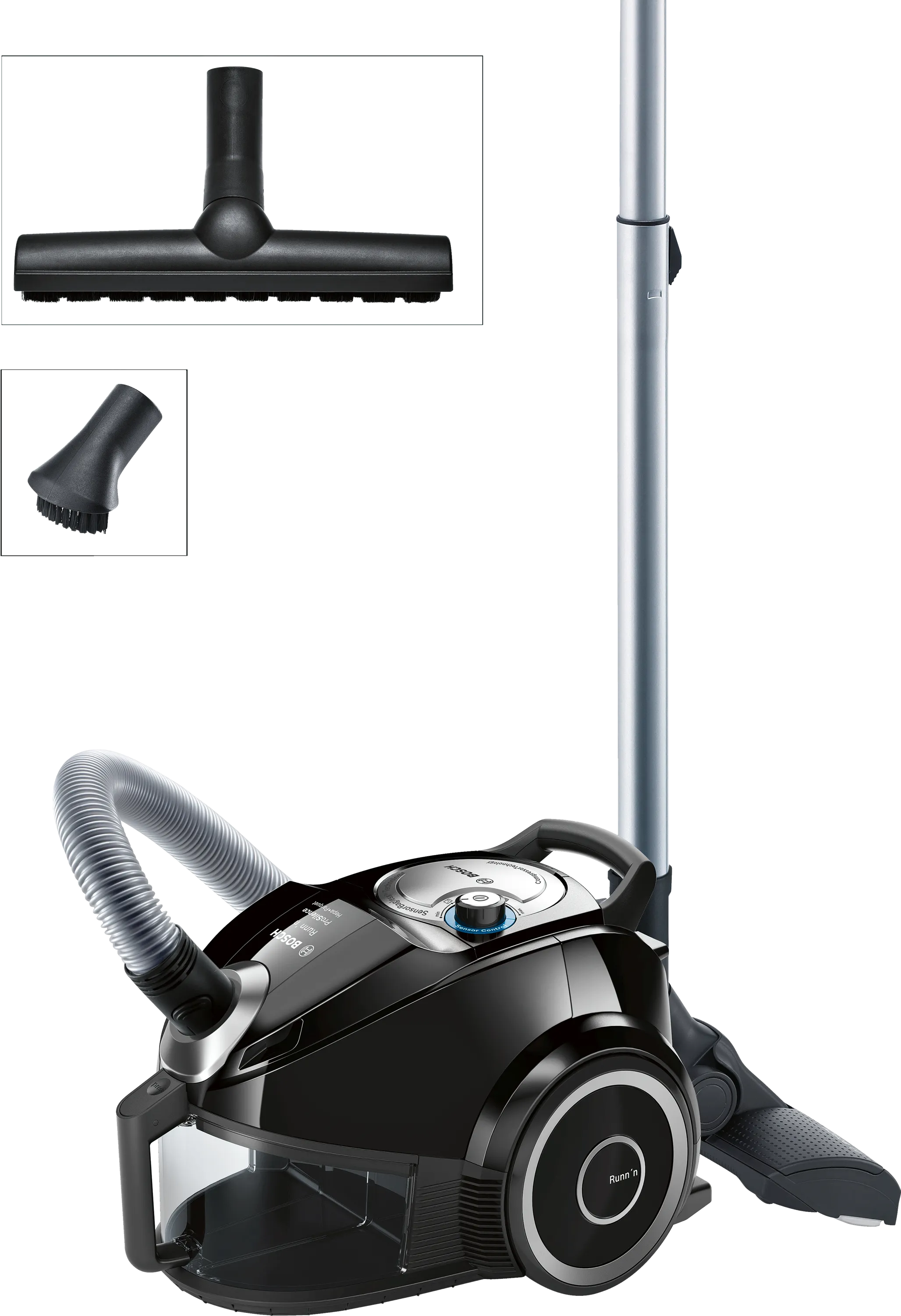 Bagless vacuum cleaner Bosch Runn'n Black