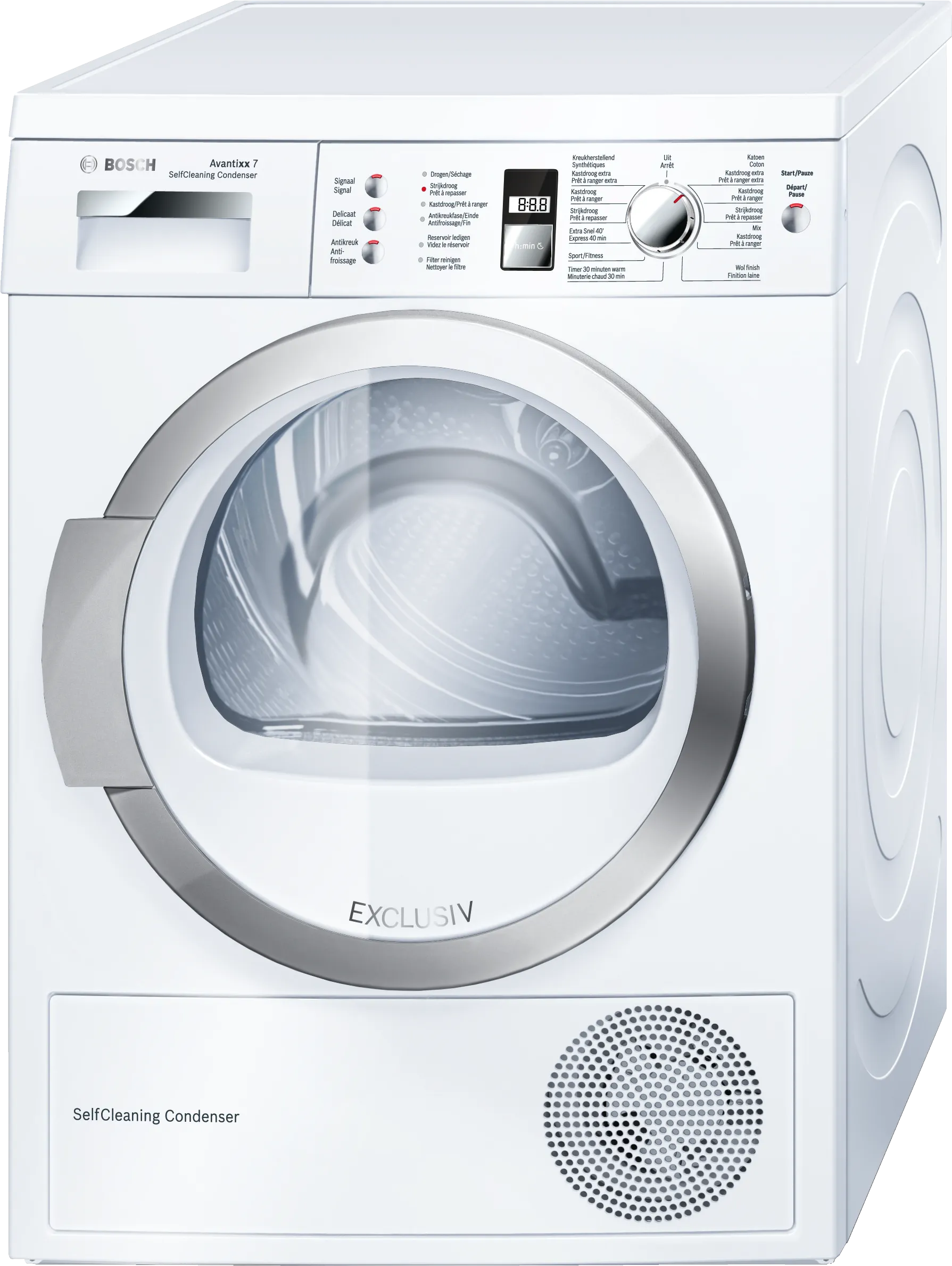 Series 6 heat pump dryer 7 kg White