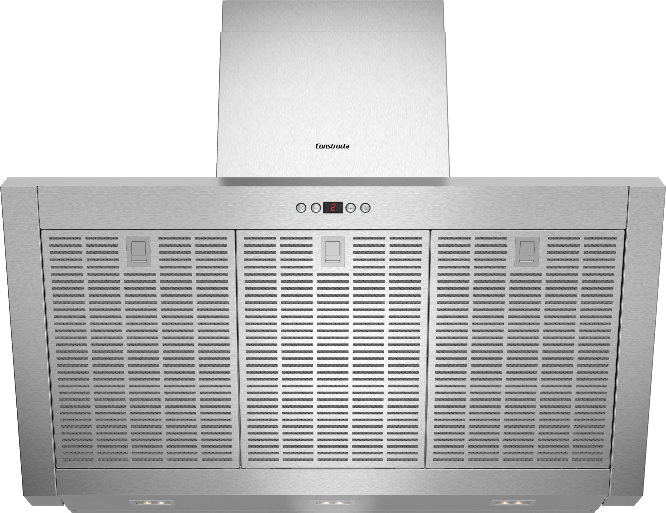 wall-mounted cooker hood 90 cm Stainless steel
