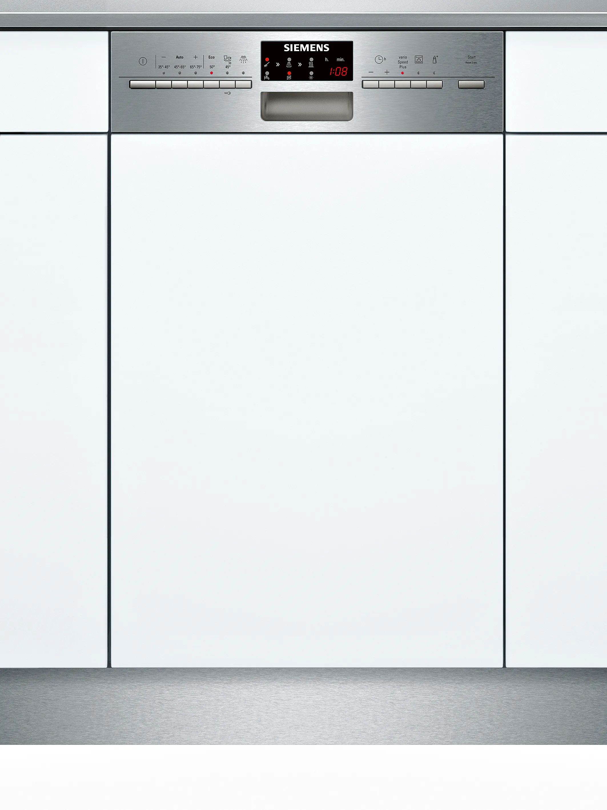 iQ500 semi-integrated dishwasher 45 cm Brushed steel