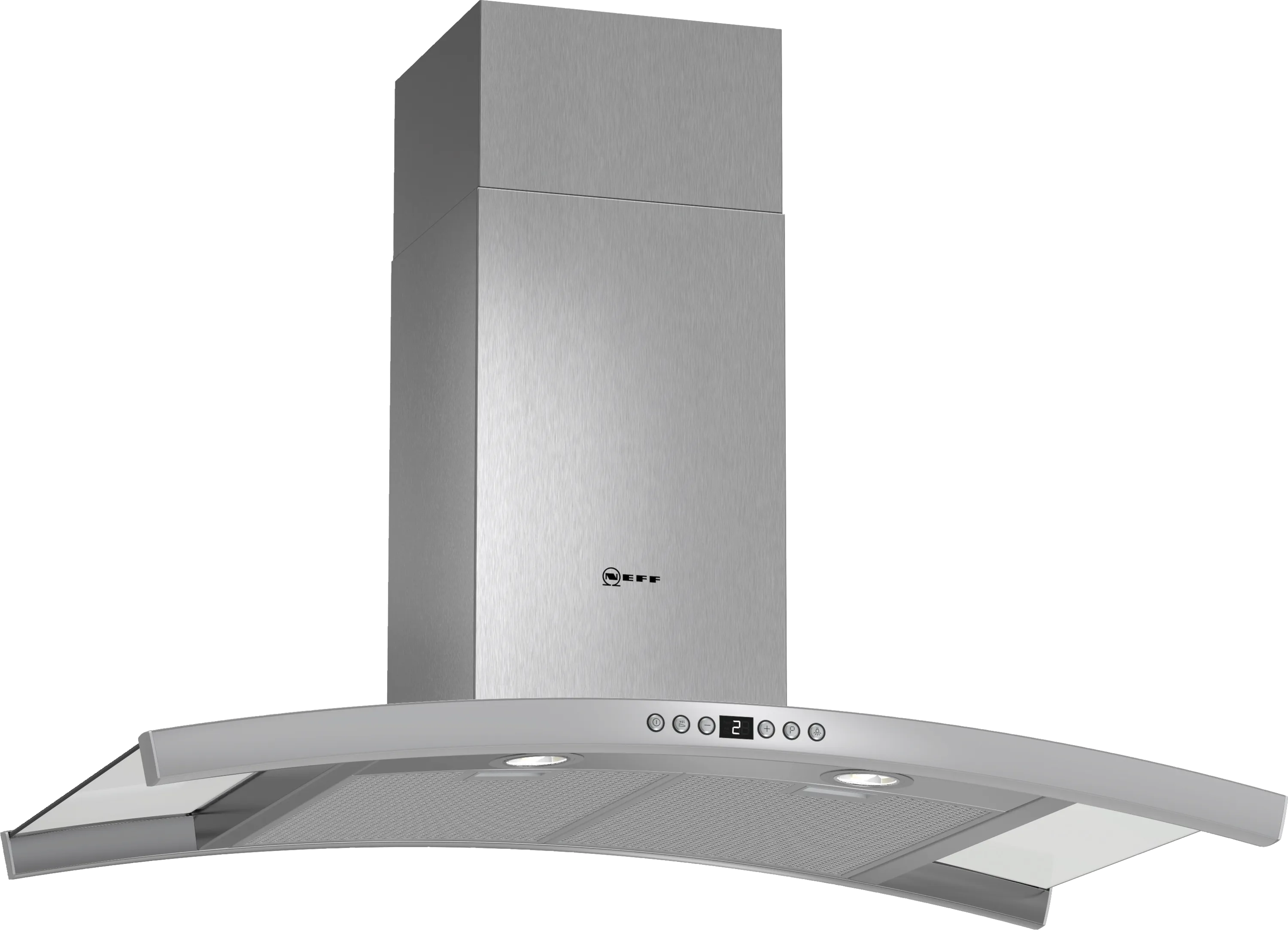 N 70 Wall-mounted cooker hood 90 cm Clear glass 