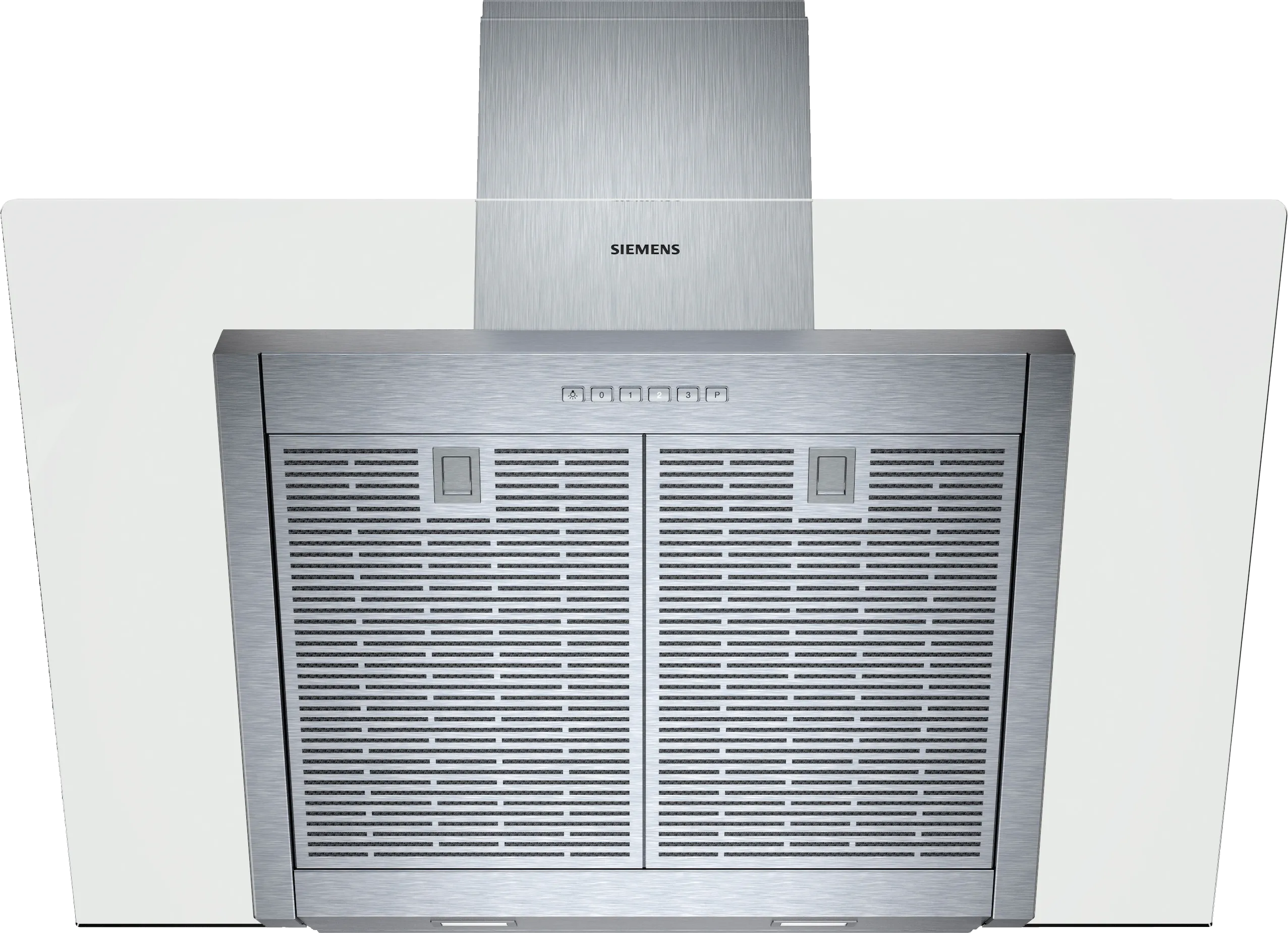 iQ300 wall-mounted cooker hood 90 cm clear glass, Stainless steel