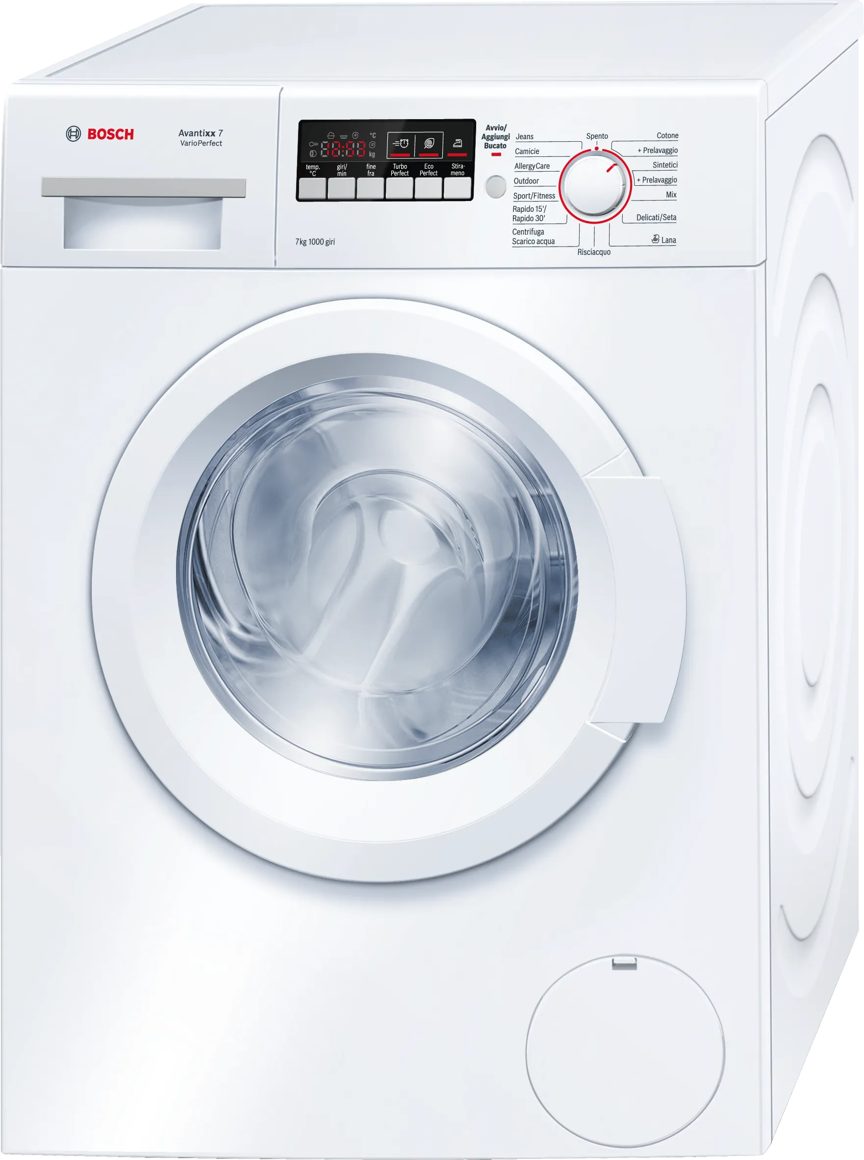 Series 4 washing machine, frontloader fullsize 7 kg 1000 rpm