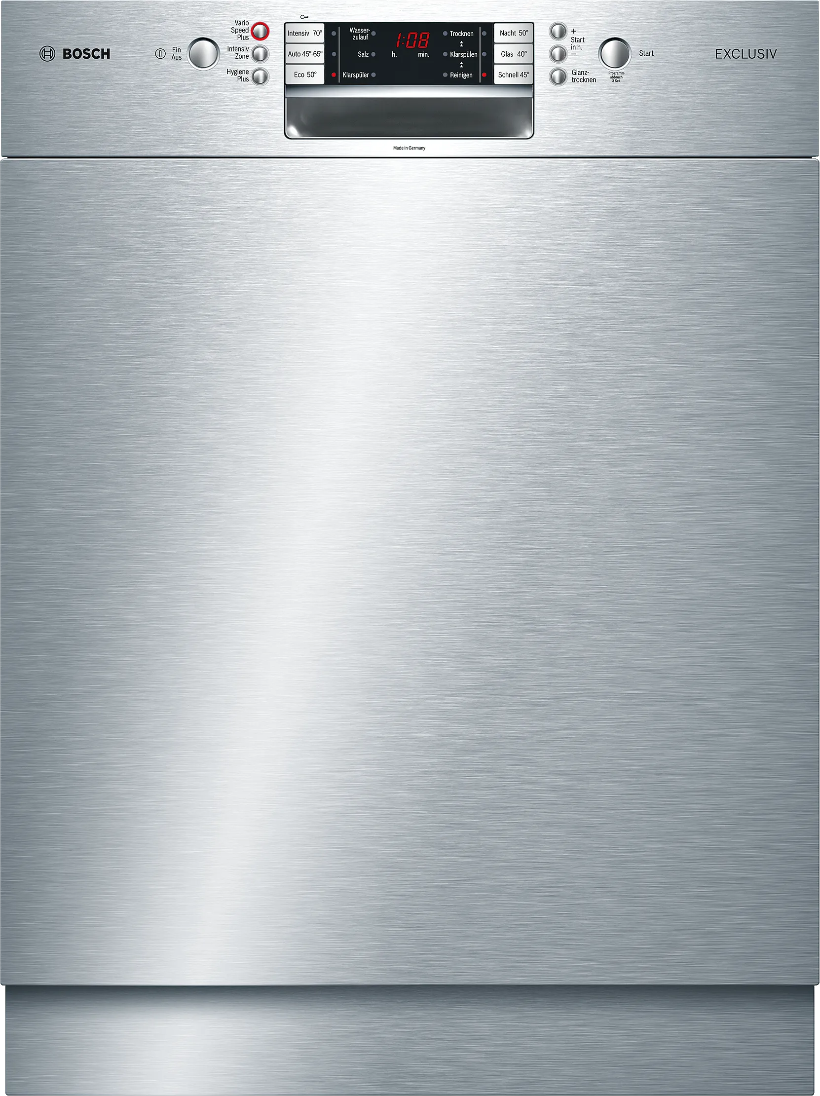 Series 6 built-under dishwasher 60 cm Brushed steel