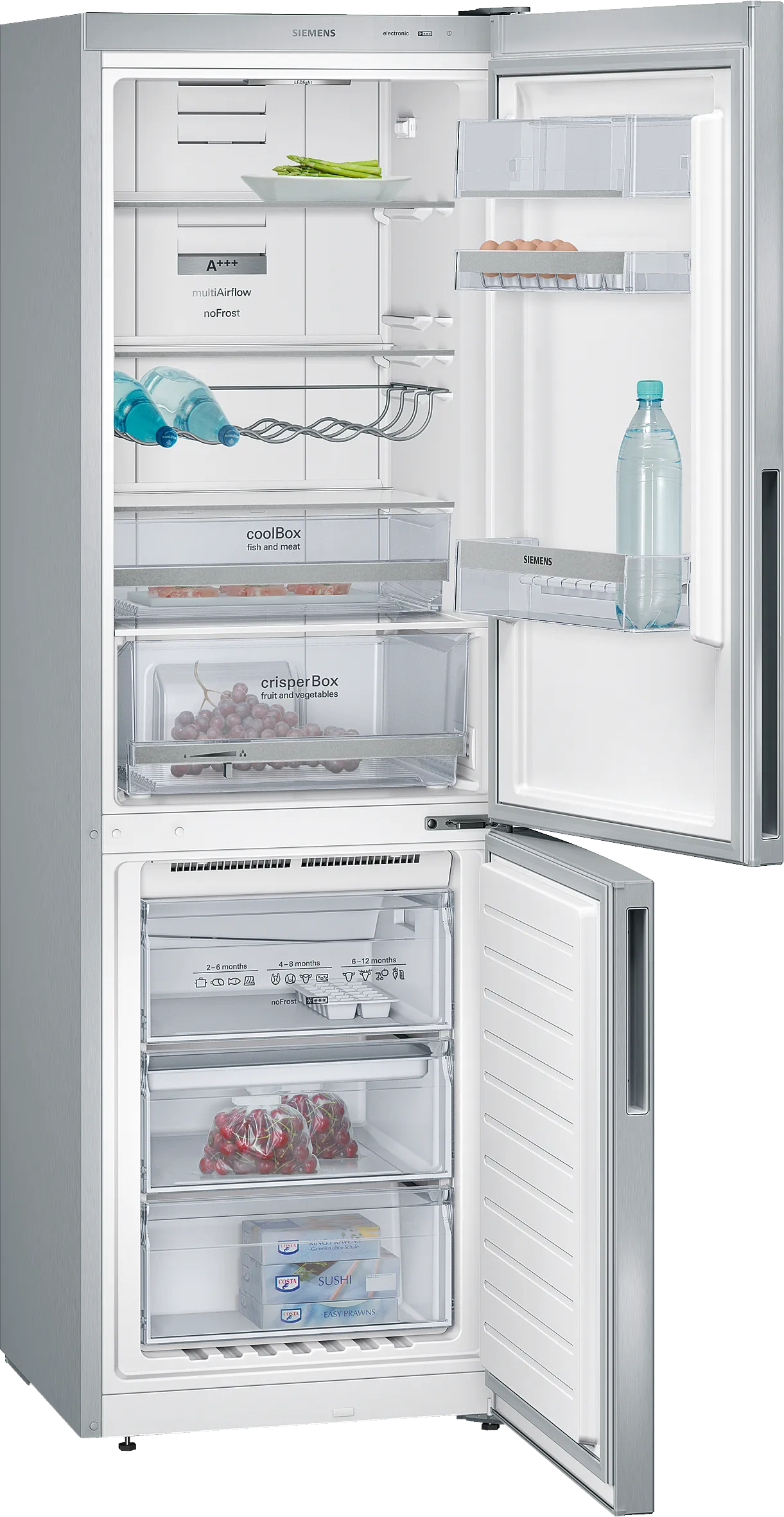 KG36NXL41 free-standing fridge-freezer with freezer at bottom