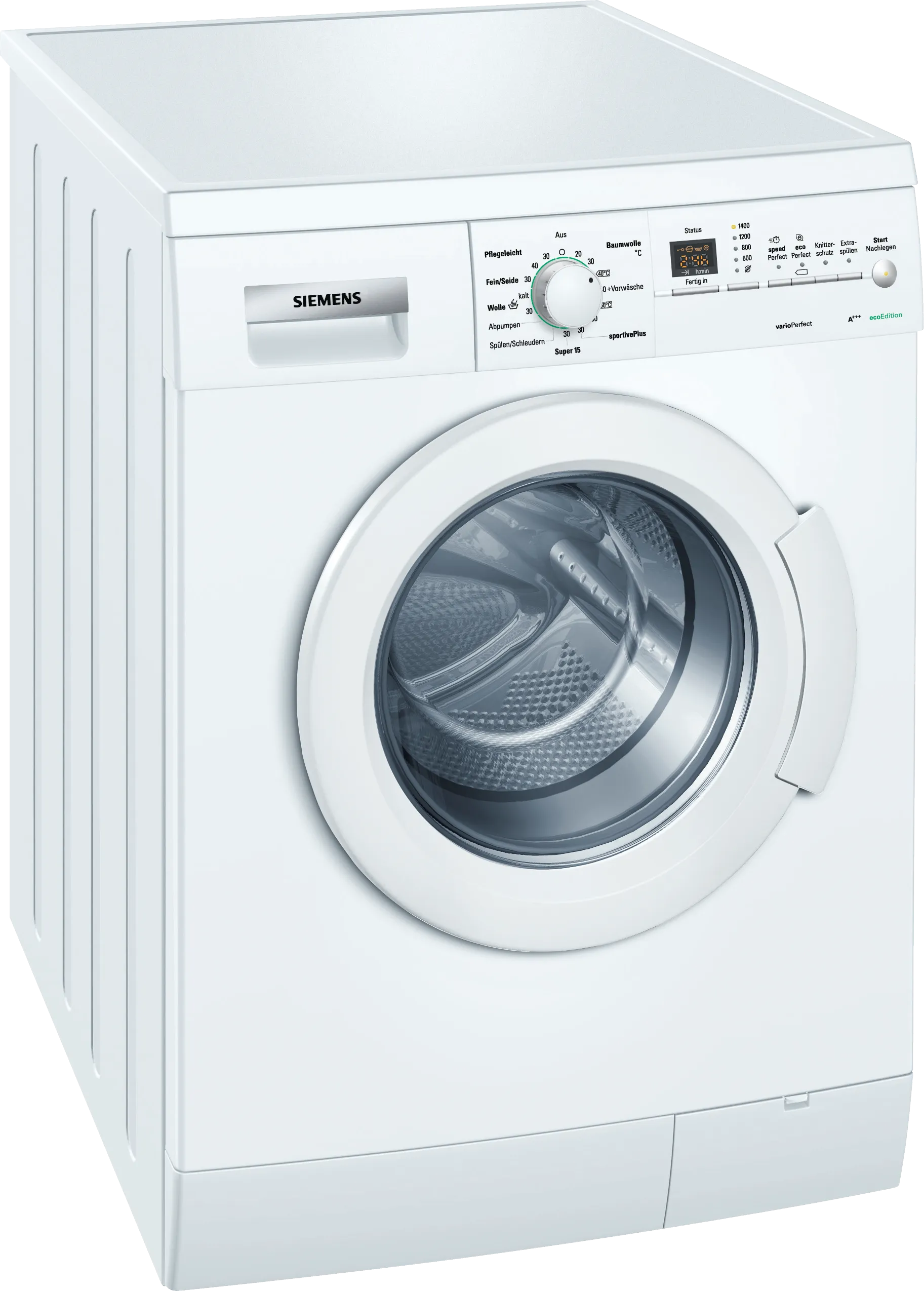 iQ300 washing machine, frontloader fullsize 6 kg 1400 rpm, White