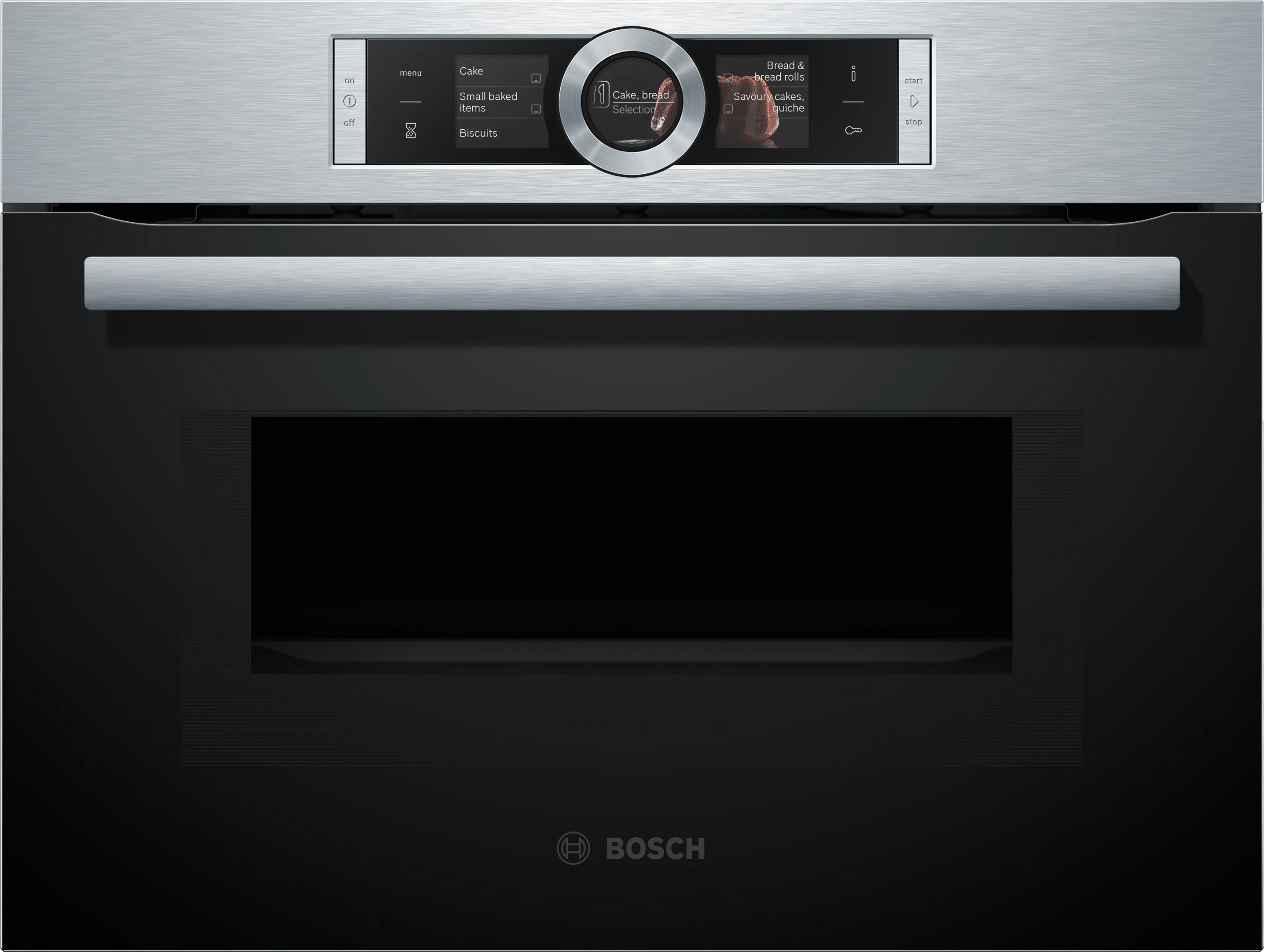 Series 8 Built-in compact oven with microwave function 60 x 45 cm Stainless steel 