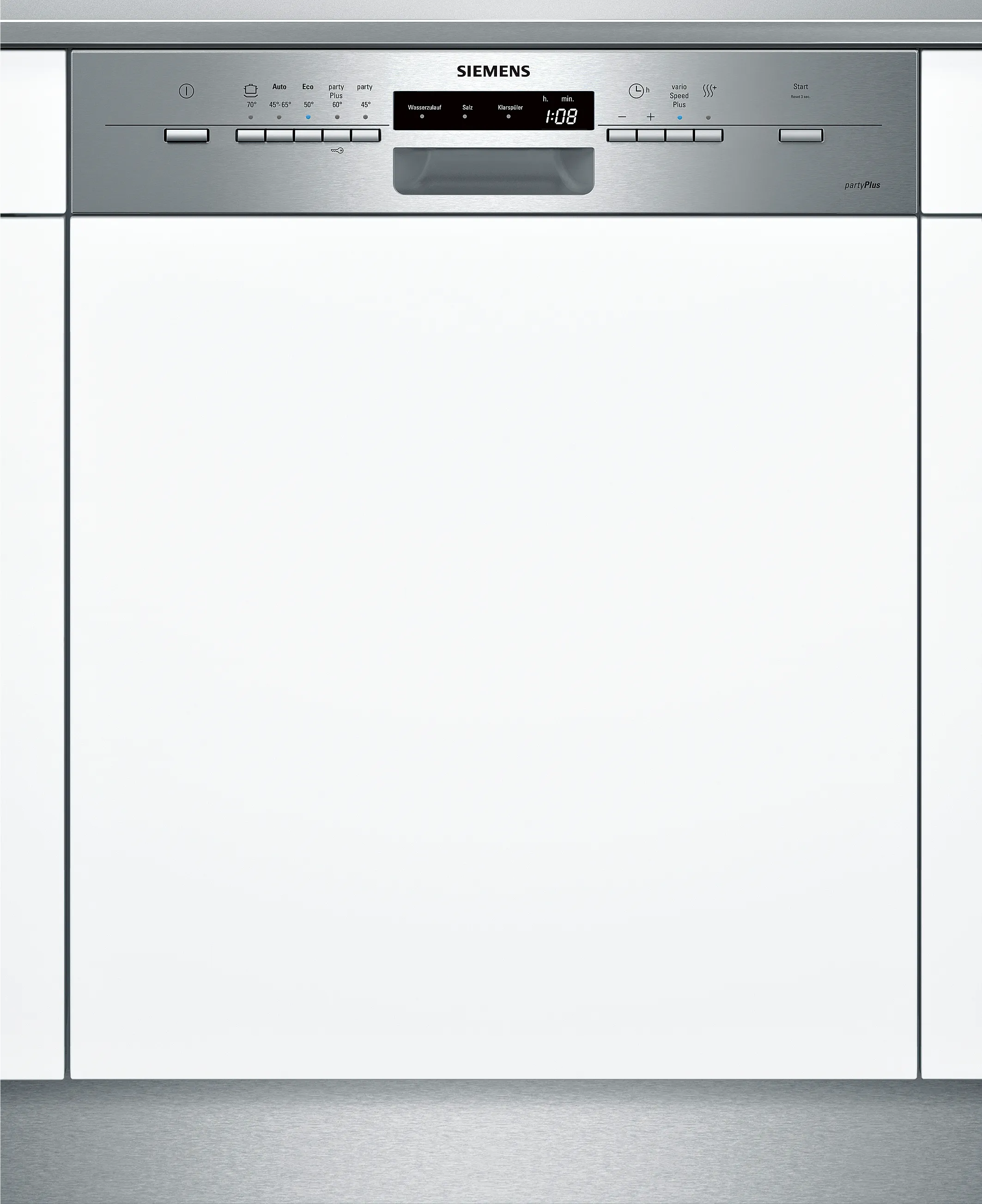 iQ500 semi-integrated dishwasher 60 cm Brushed steel