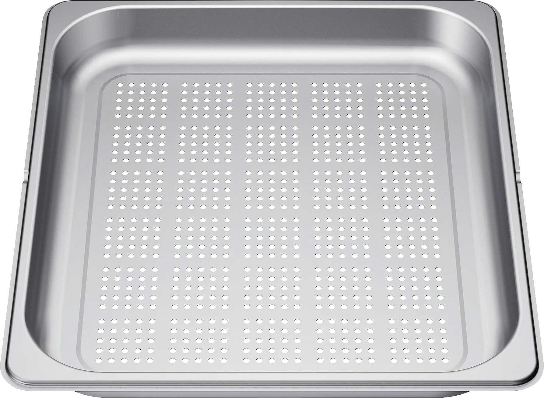 Schaal voor stoomoven. Voor het stomen van vis of grote hoeveelheden groenten, het extracteren van sap uit bessen en nog veel meer. 