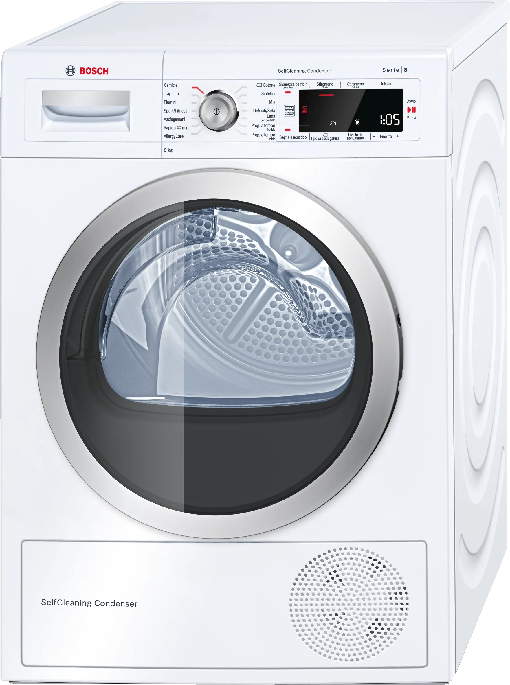 Series 8 heat pump dryer 8 kg