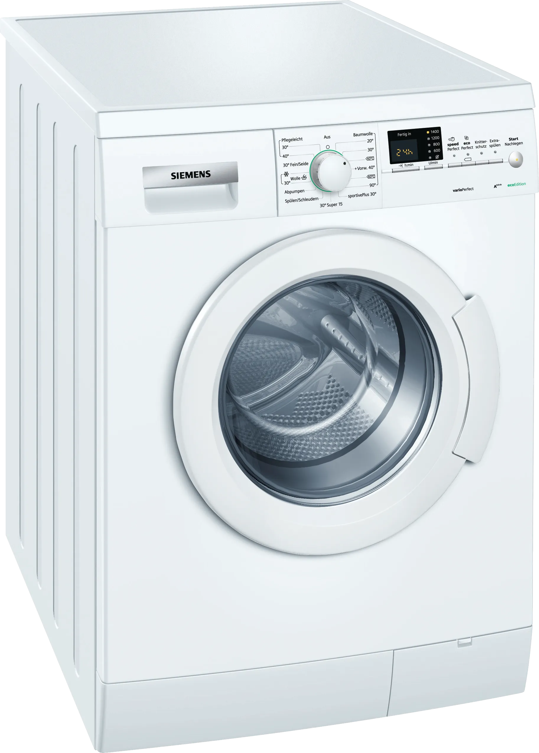 iQ300 washing machine, frontloader fullsize 6 kg 1400 rpm, White