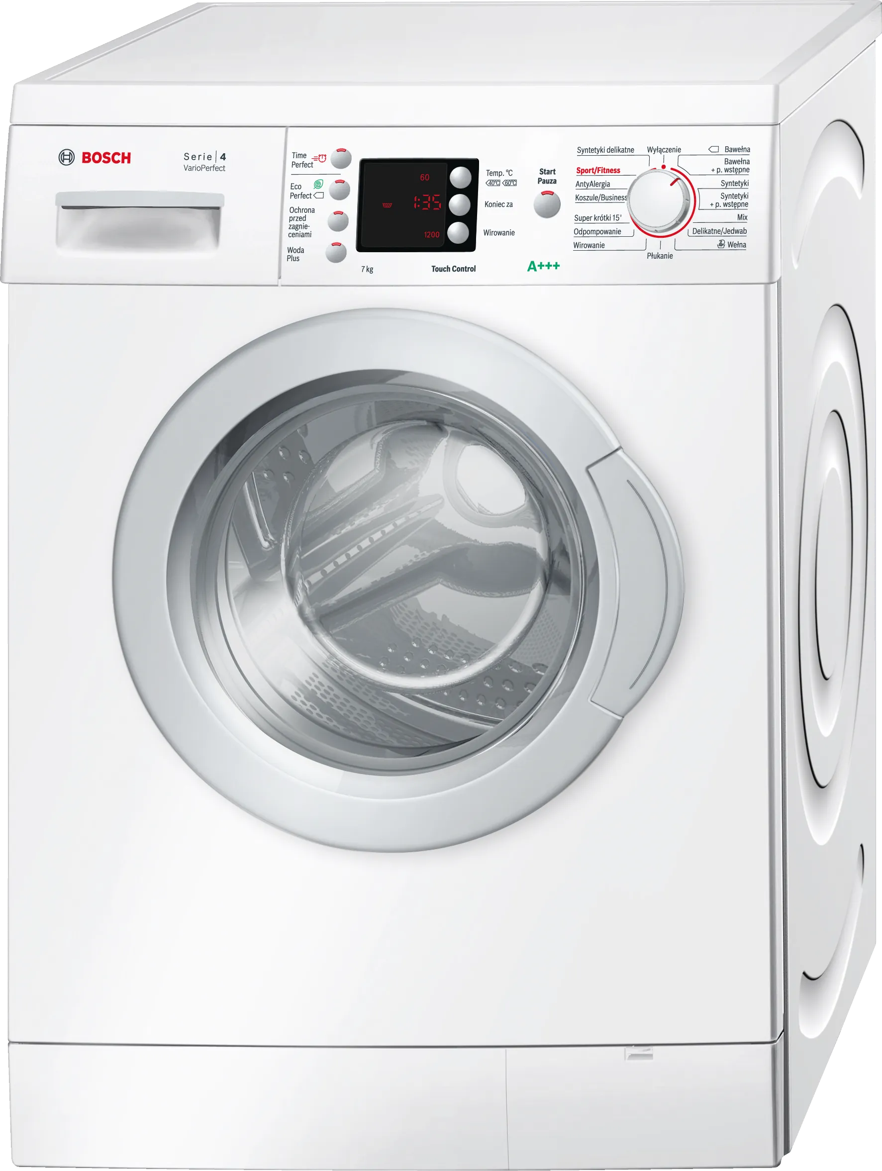 Series 4 washing machine, frontloader fullsize 7 kg 1200 rpm