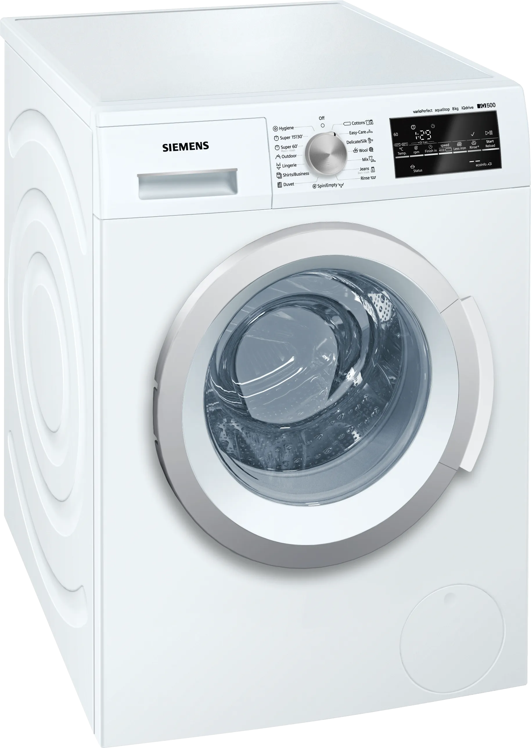 iQ500 washing machine, frontloader fullsize 8 kg 1400 rpm 