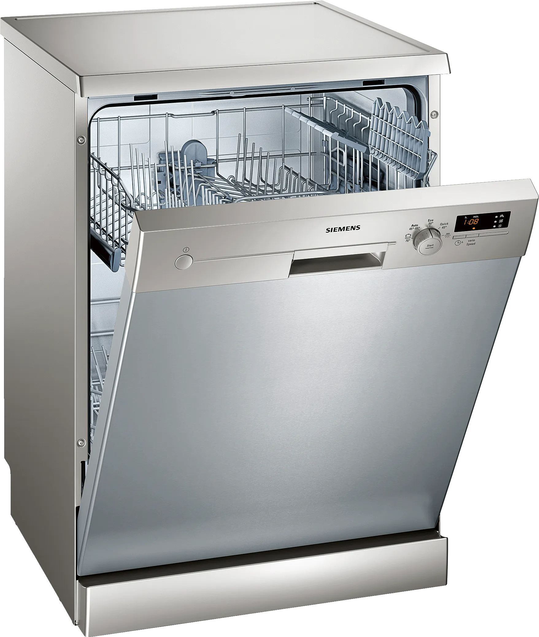 iQ300 free-standing dishwasher 60 cm silver inox 