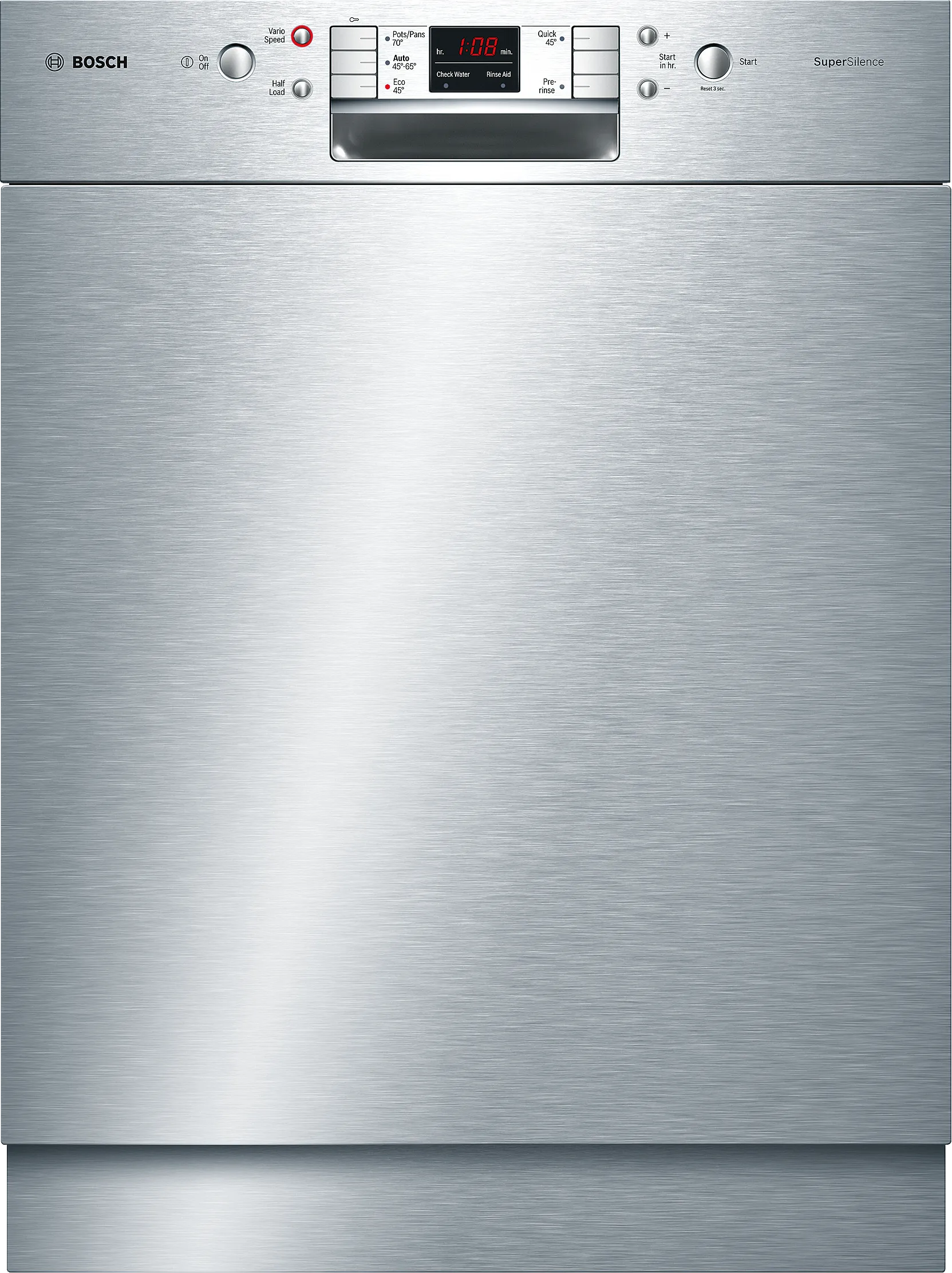 Series 6 built-under dishwasher 60 cm Brushed steel