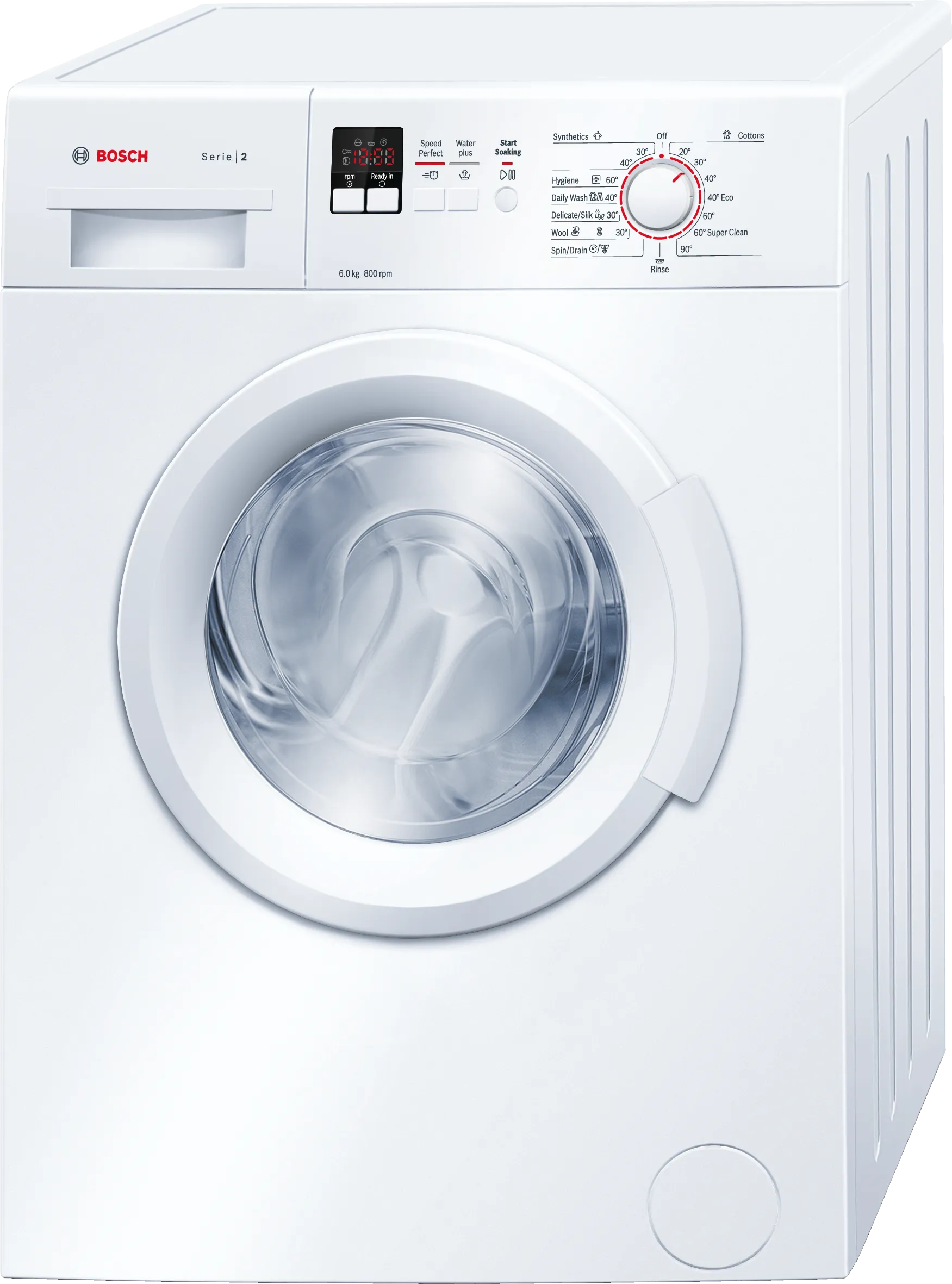 Series 2 washing machine, frontloader fullsize 6 kg 800 rpm