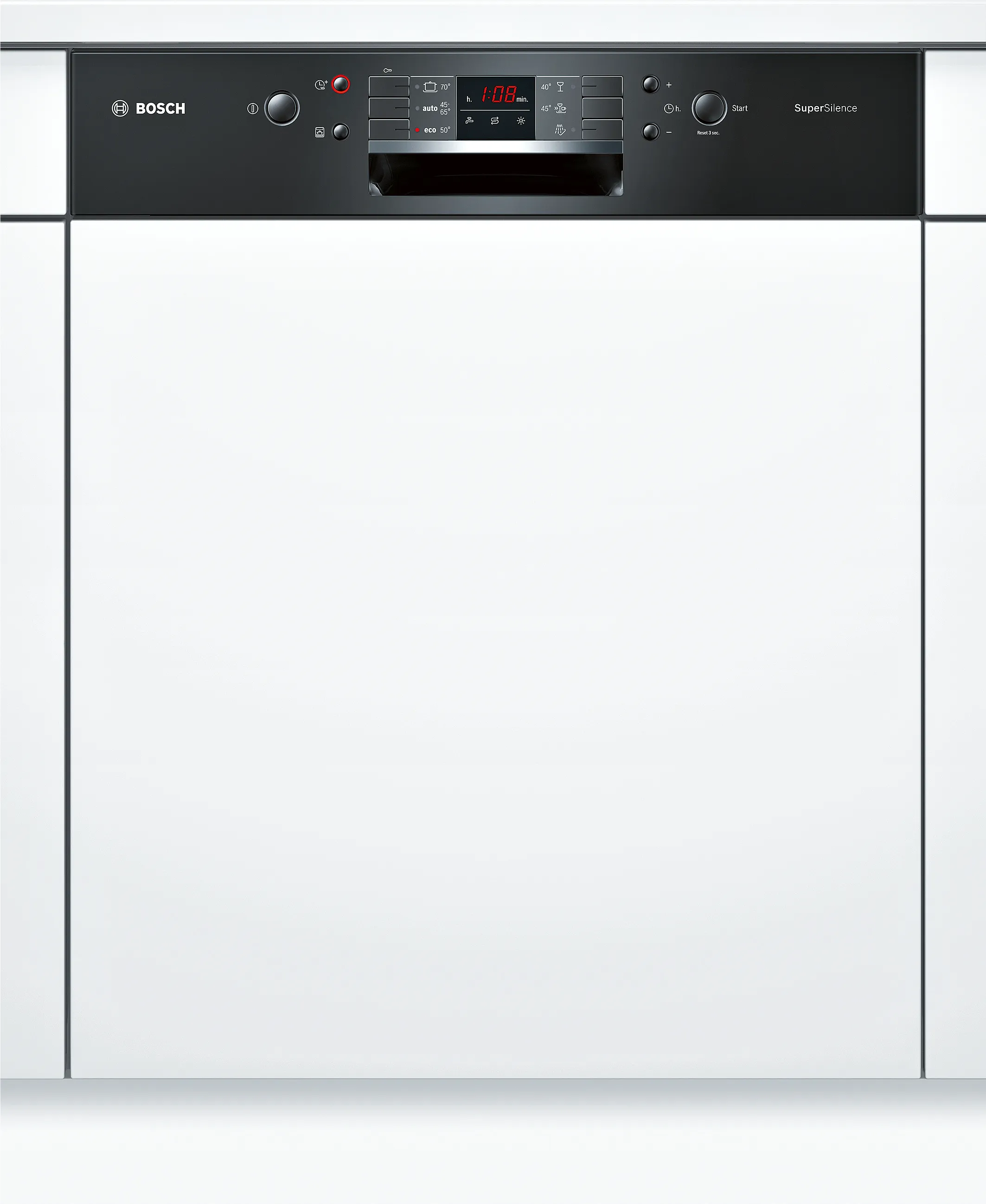 Series 6 semi-integrated dishwasher 60 cm Black