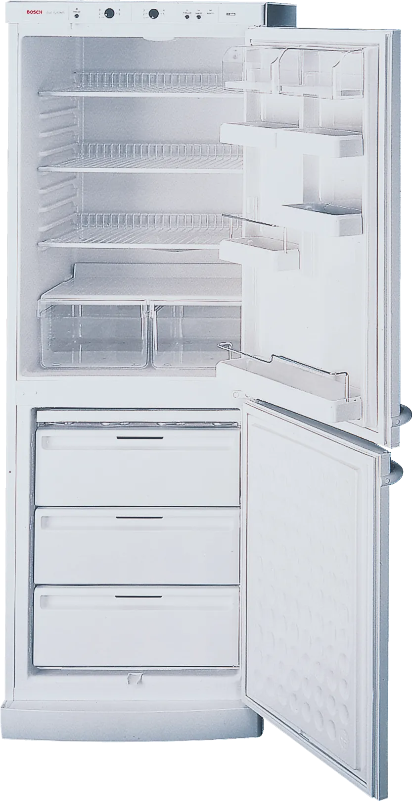  free-standing fridge-freezer with freezer at bottom 170 x 60 cm White