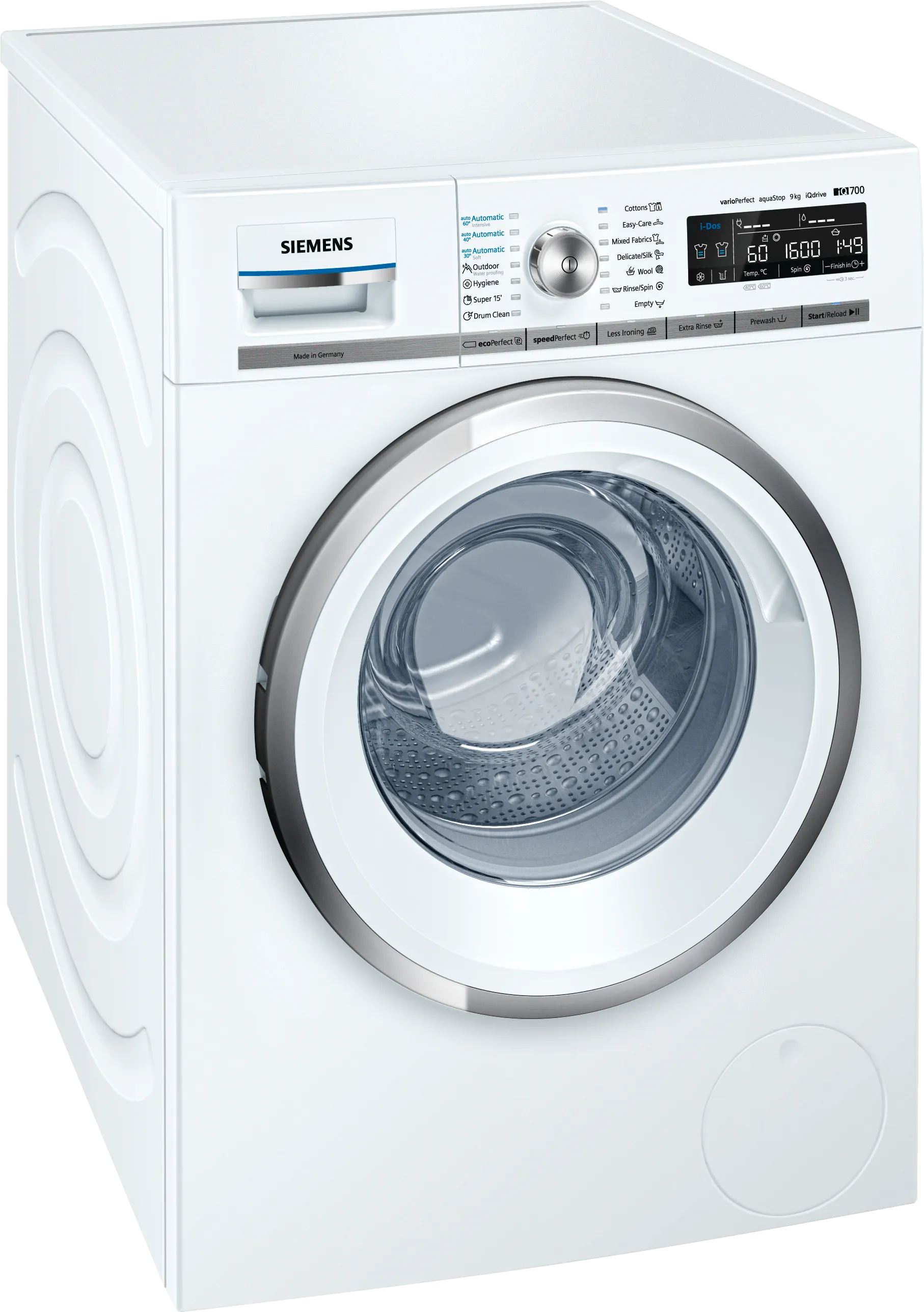 iQ700 washing machine, frontloader fullsize 9 kg 1600 rpm 