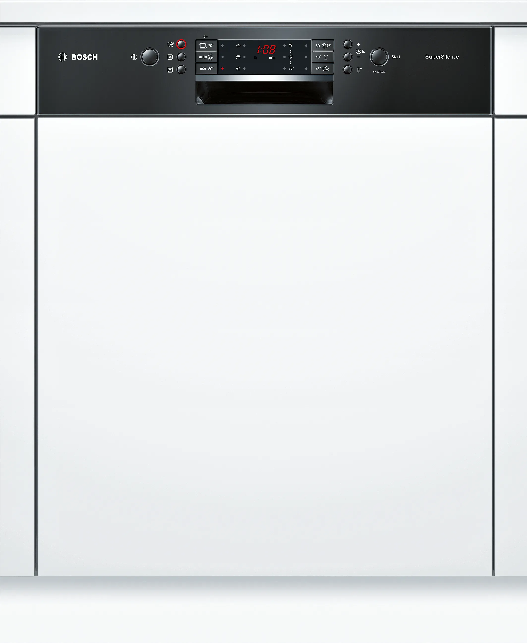 Series 6 semi-integrated dishwasher 60 cm Black