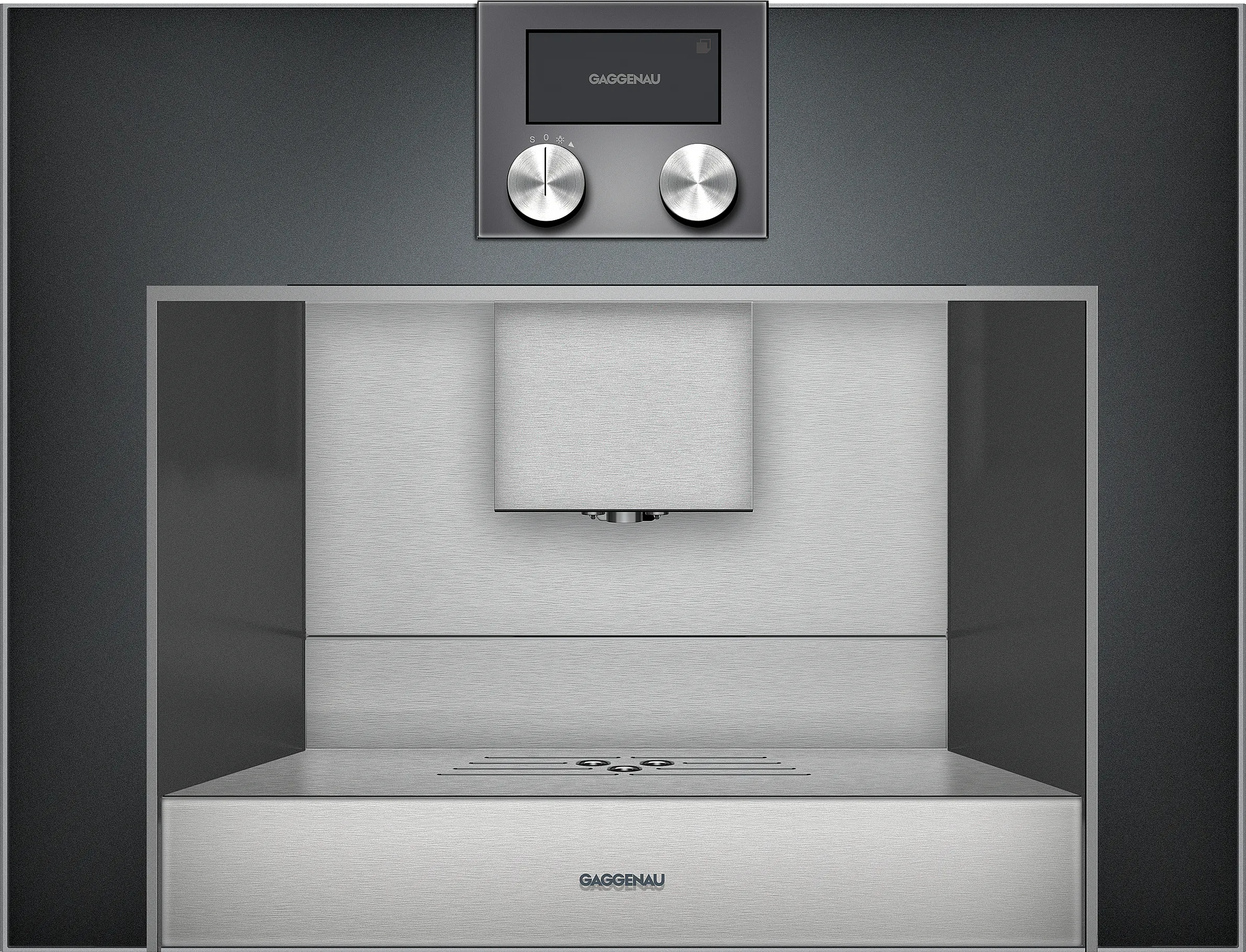 400 series Built-in Fully Automatic Coffee Machine 60 x 45 cm Anthracite 