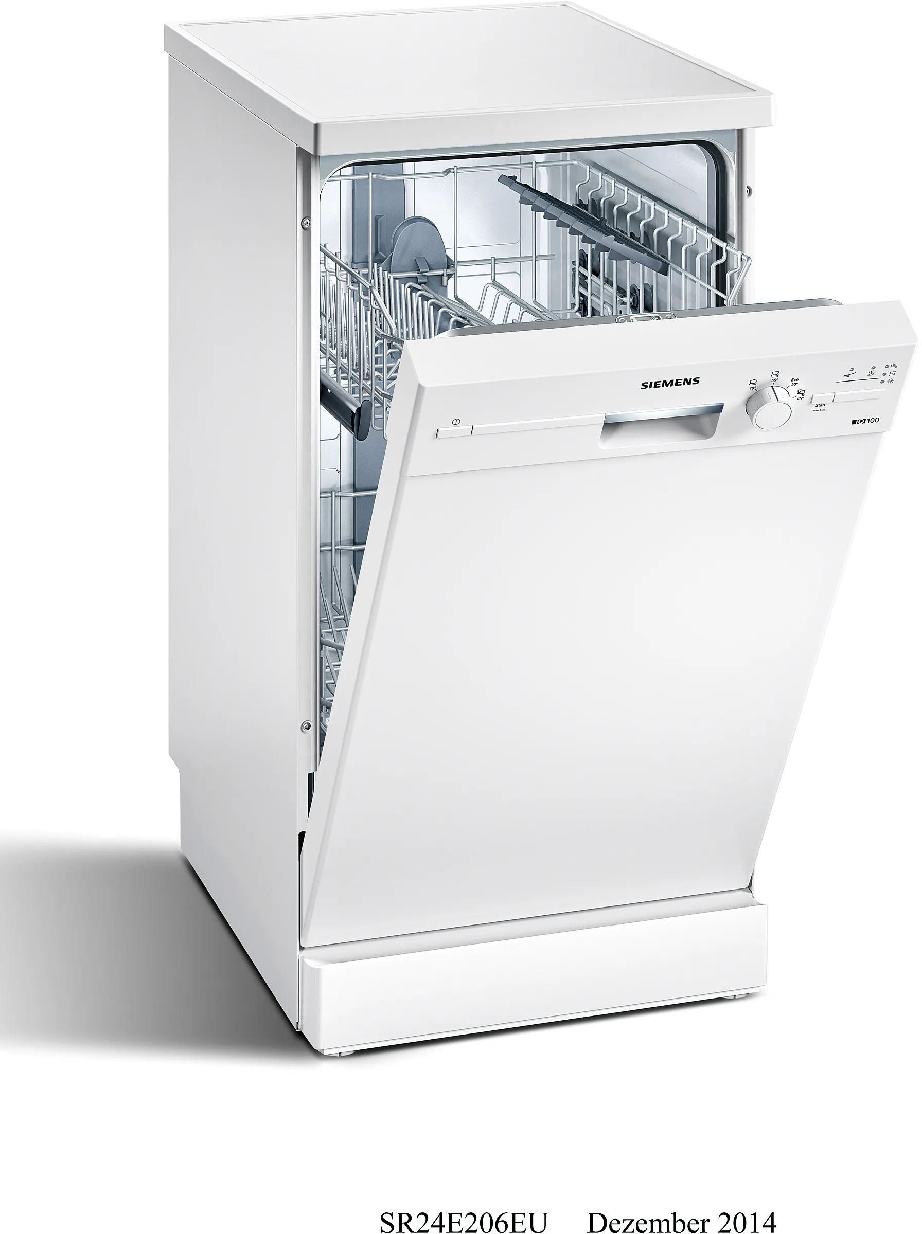 iQ100 free-standing dishwasher 45 cm White
