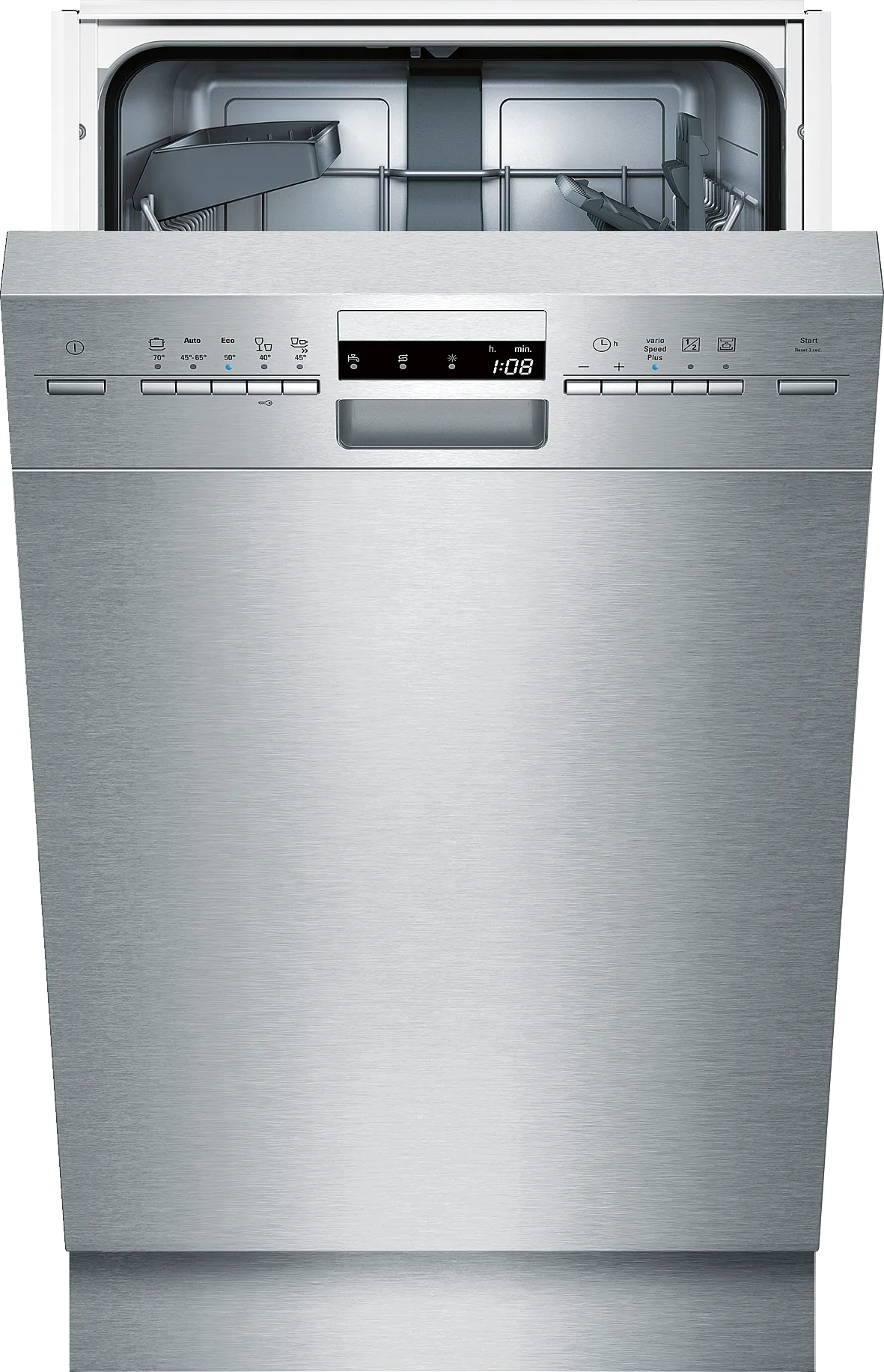 iQ500 built-under dishwasher 45 cm Brushed steel