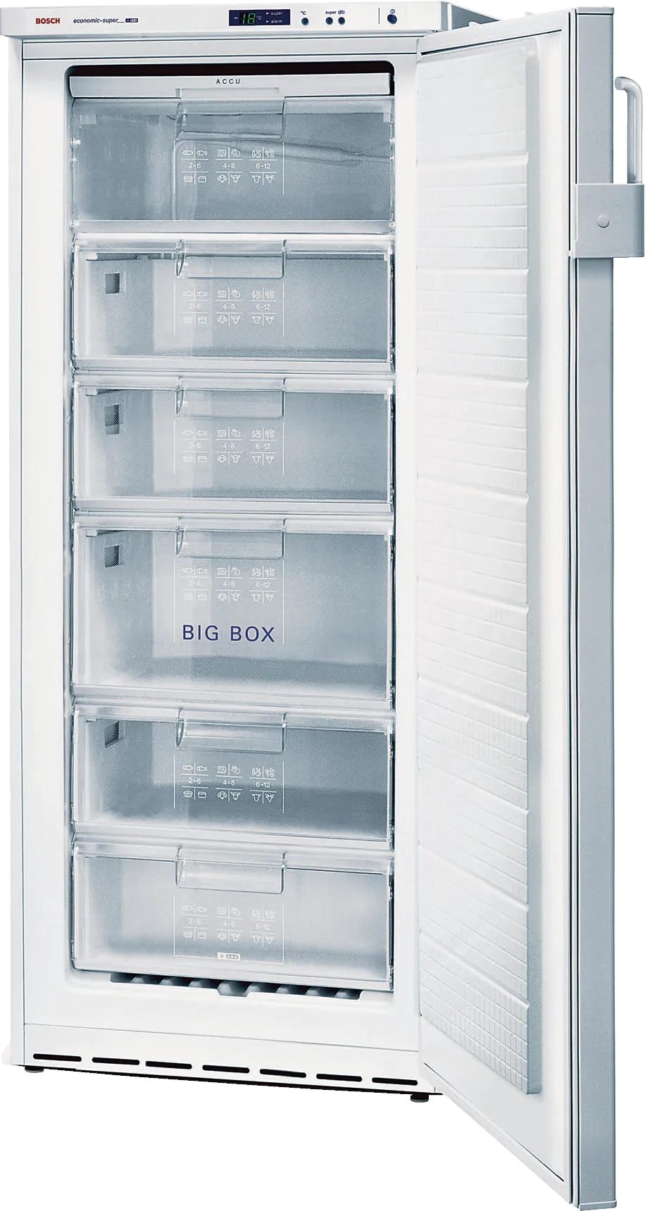 free-standing freezer 155 x 66 cm White