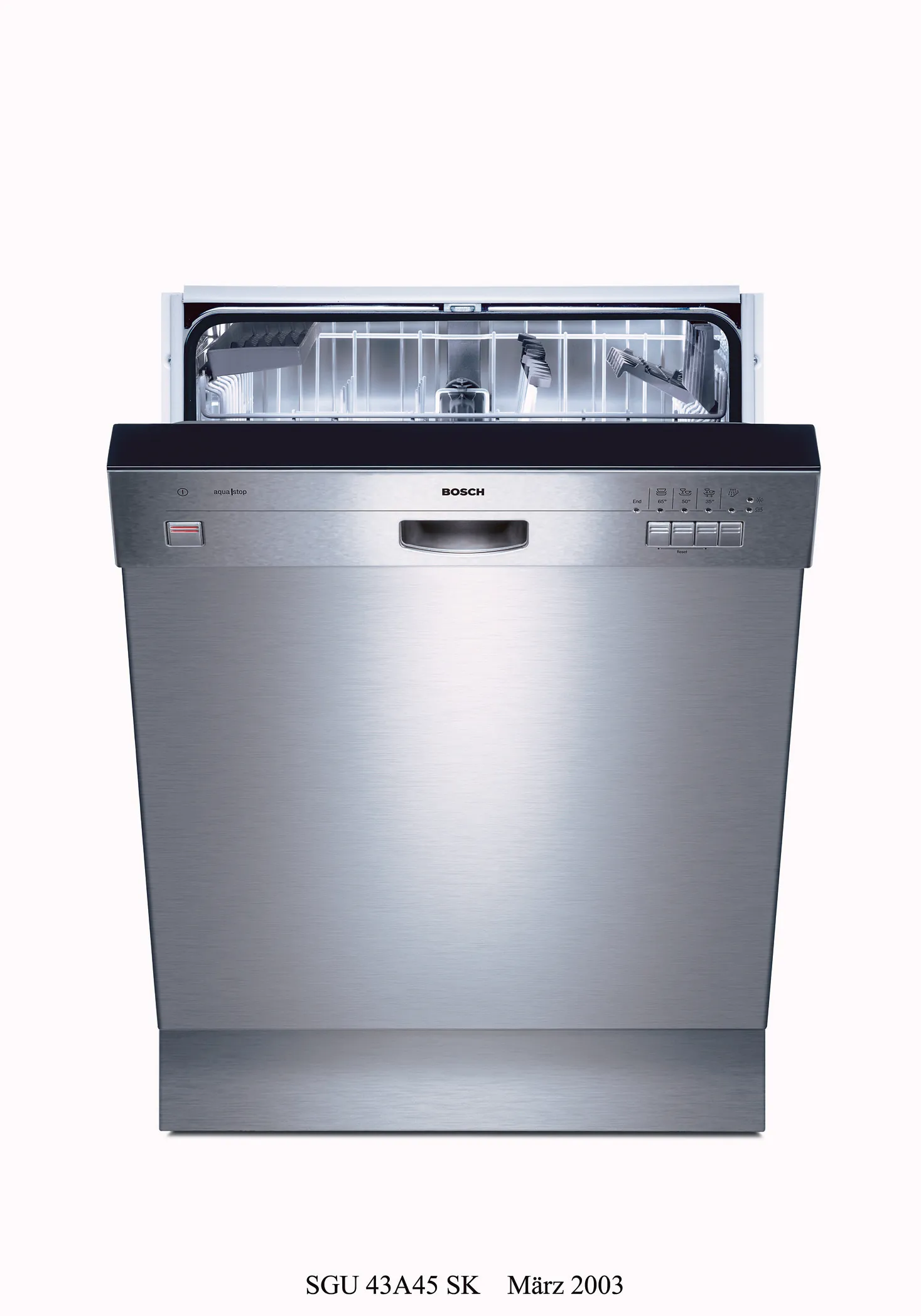  built-under dishwasher 60 cm Brushed steel