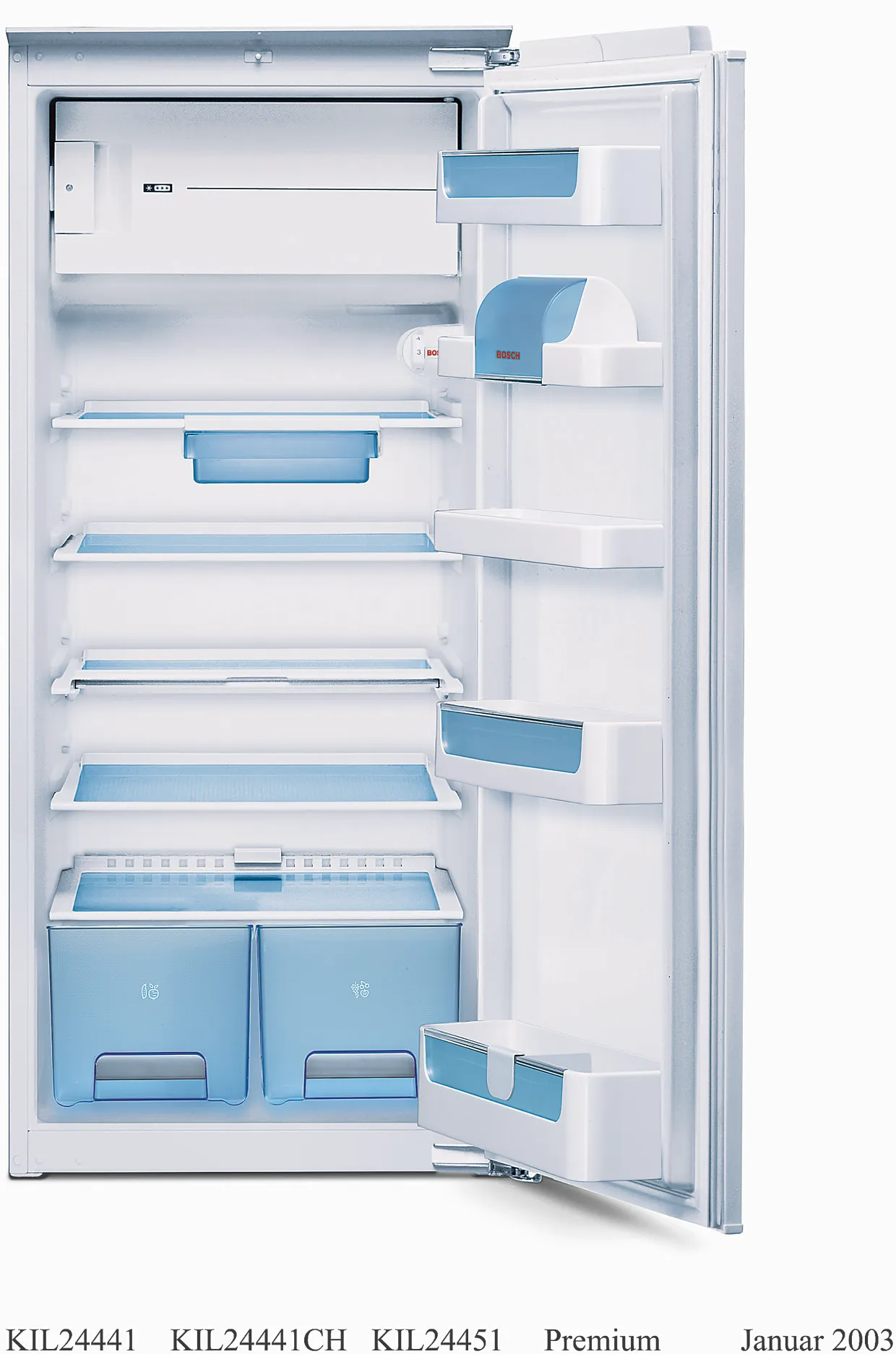 built-in fridge with freezer section 122.1 x 53.8 cm