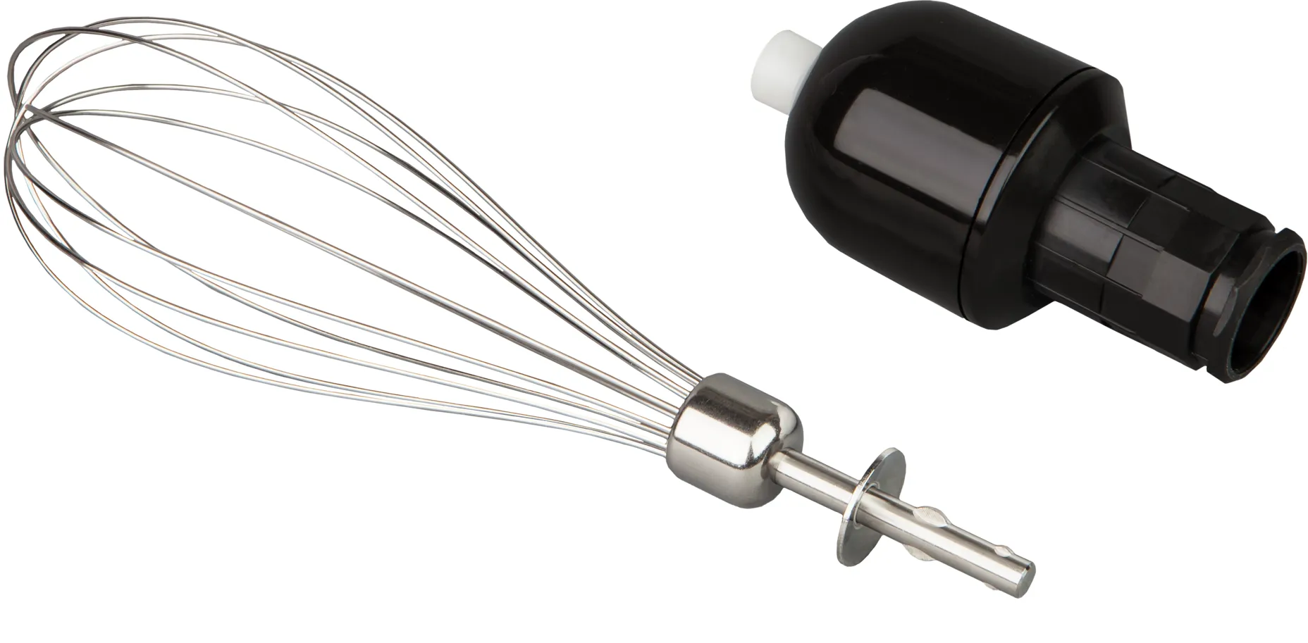Wire whisk with gear, black 