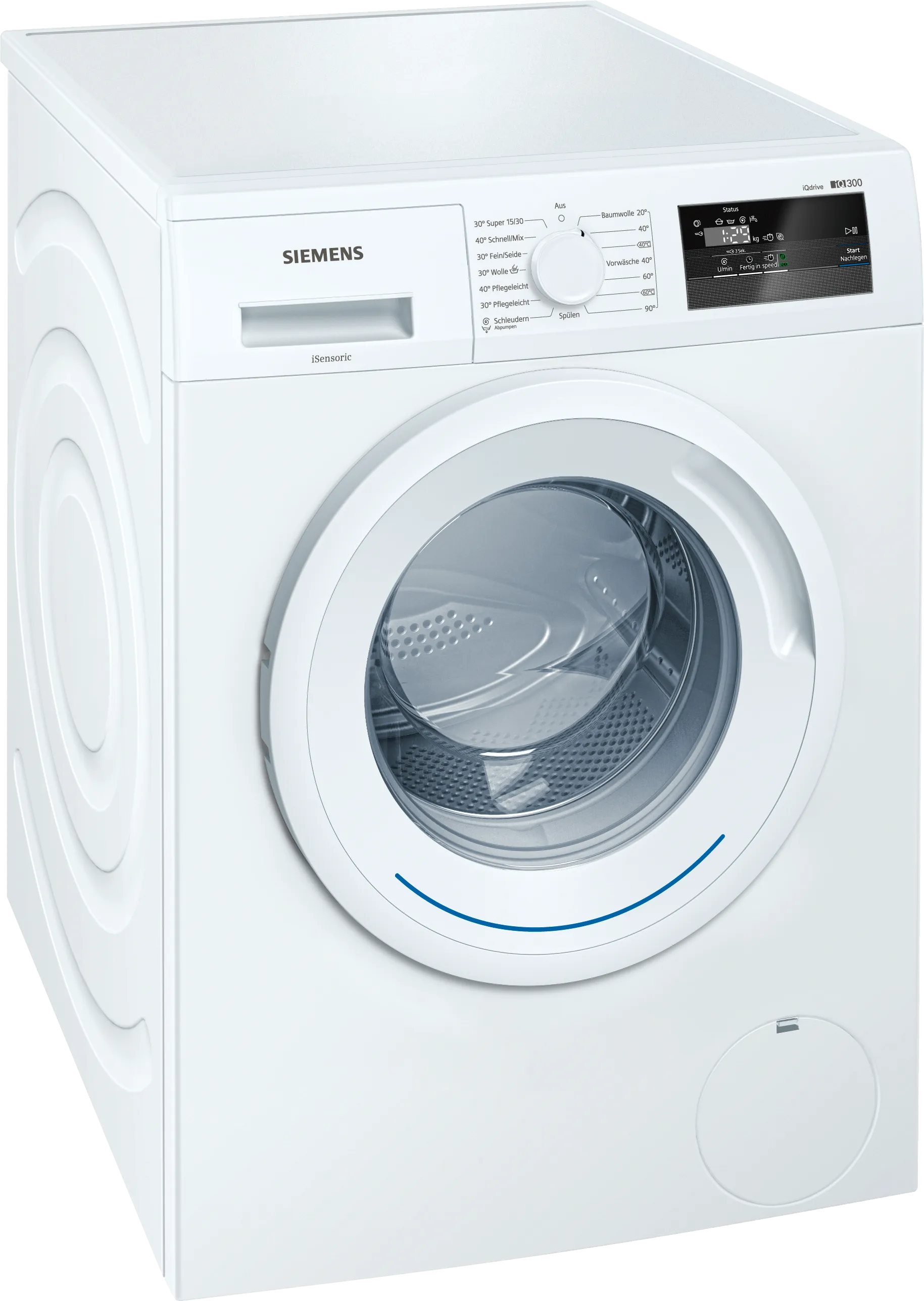 iQ300 washing machine, frontloader fullsize 6 kg 1400 rpm, White