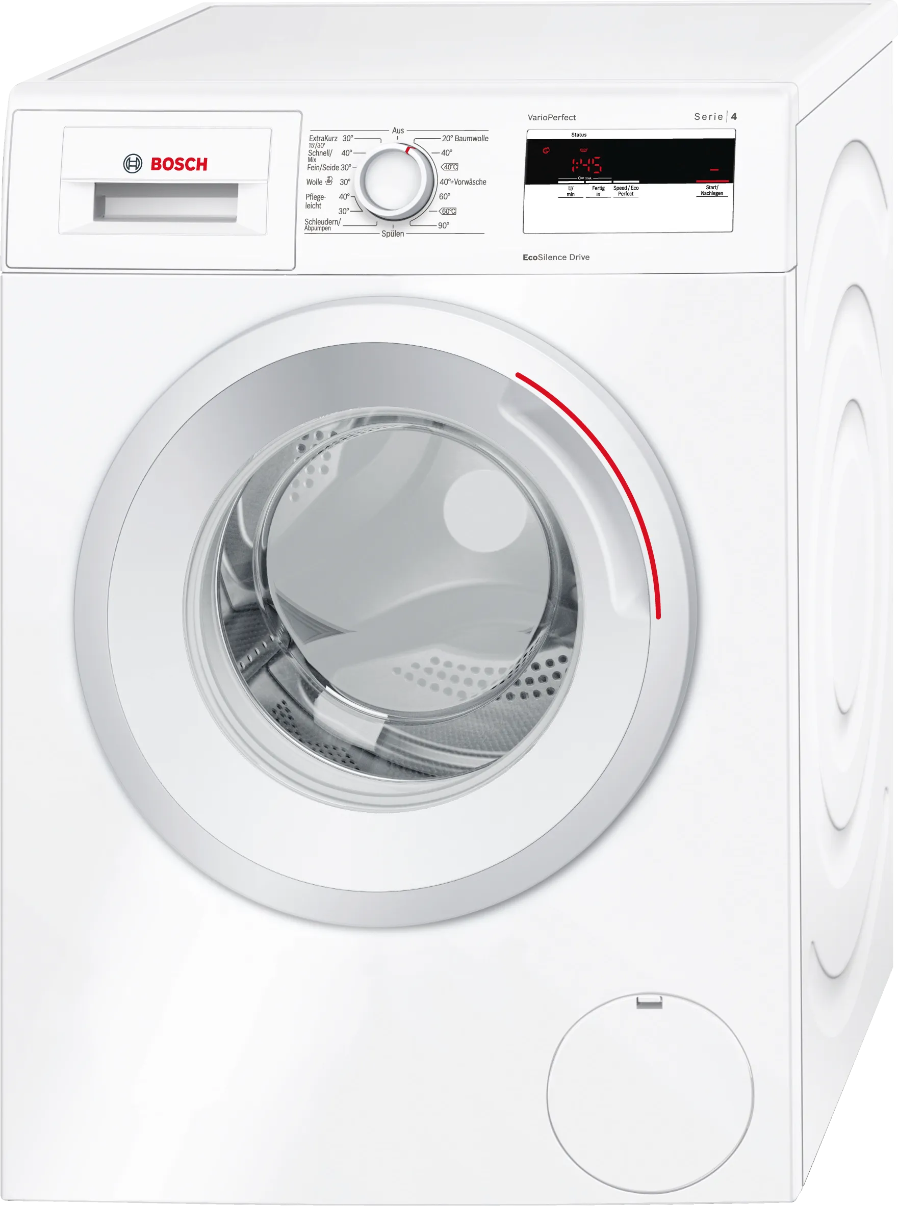 Series 4 washing machine, frontloader fullsize 6 kg 1400 rpm, White