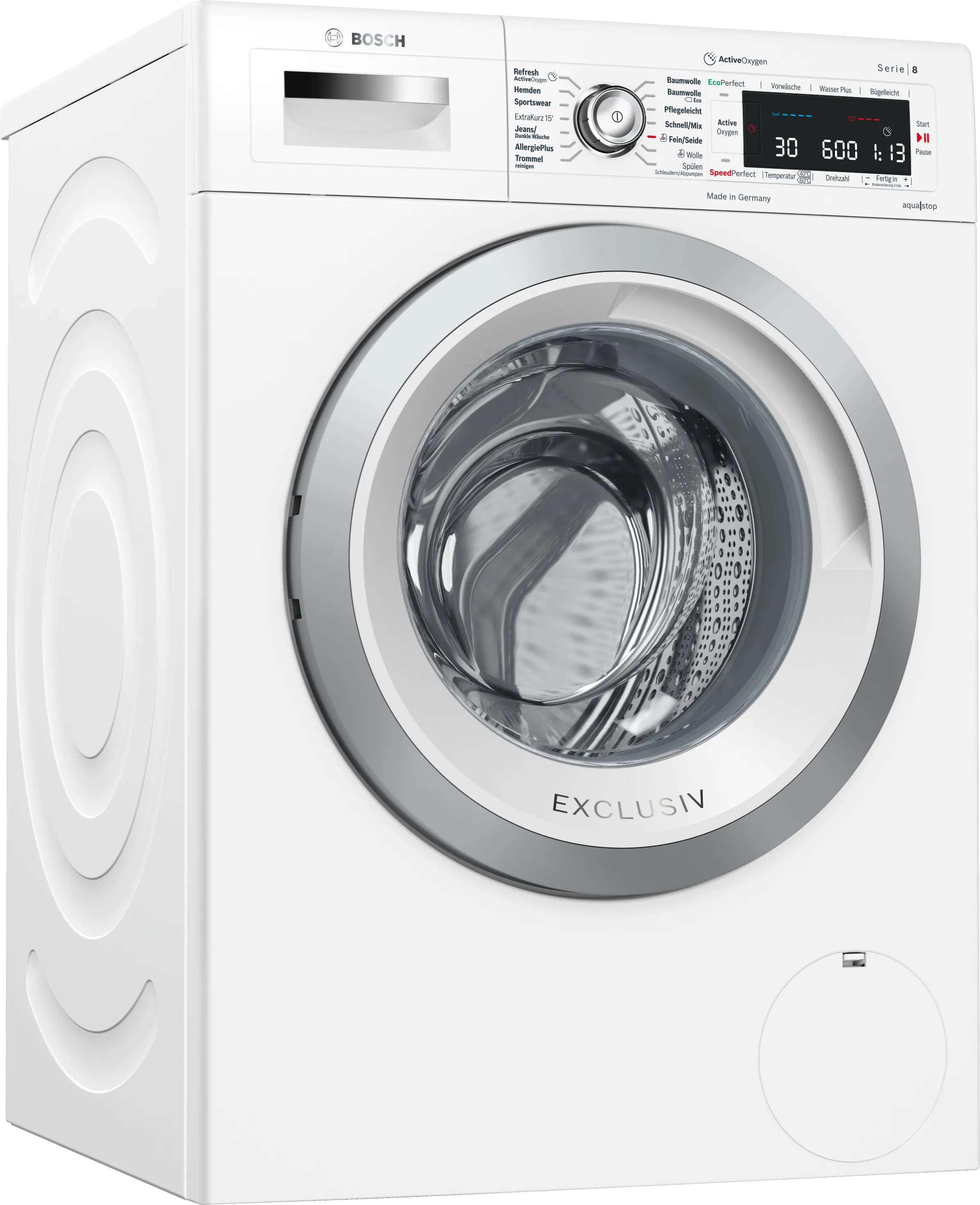 Series 8 washing machine, frontloader fullsize 9 kg 1400 rpm, White