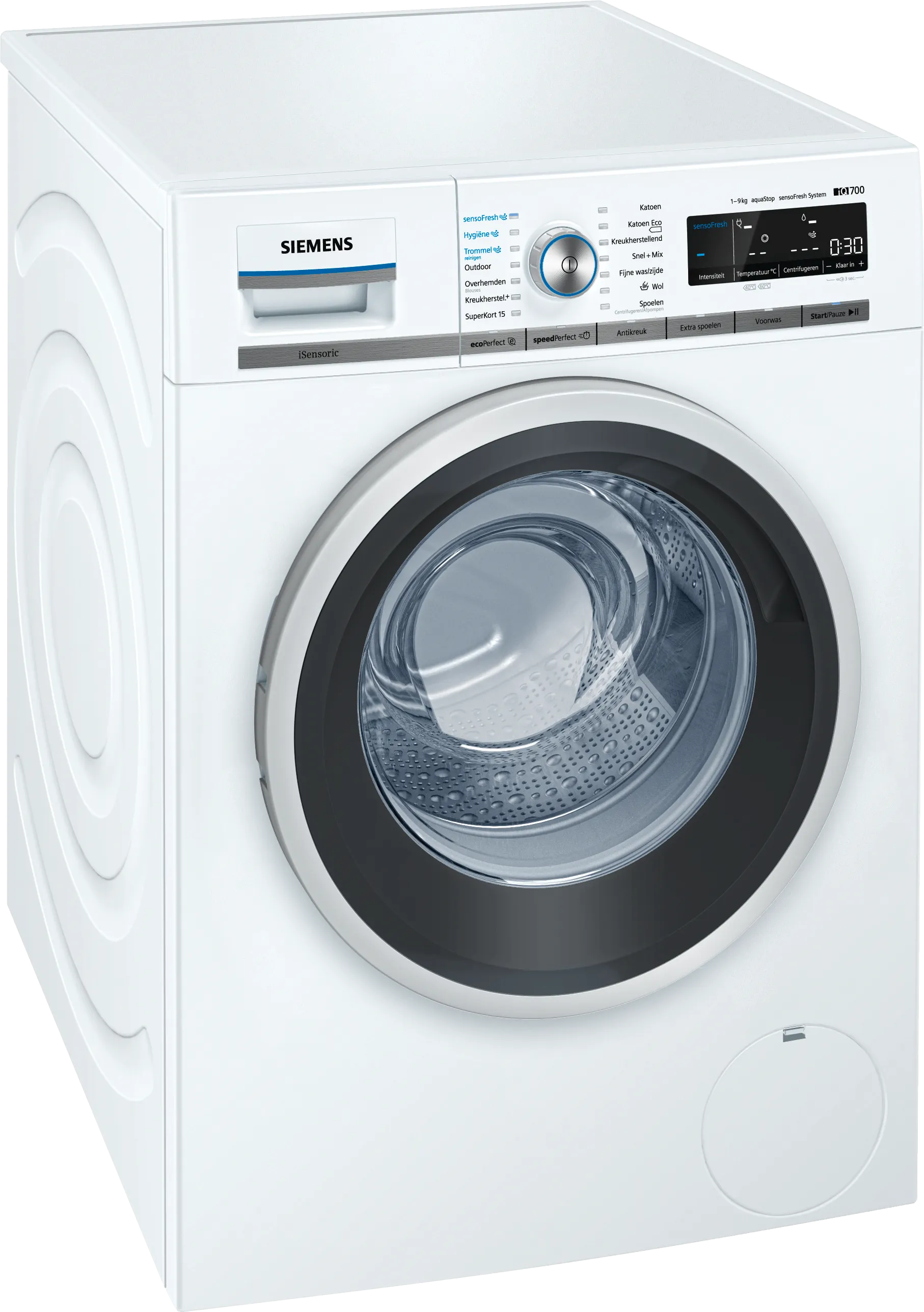 iQ700 washing machine, frontloader fullsize 9 kg 1600 rpm, White