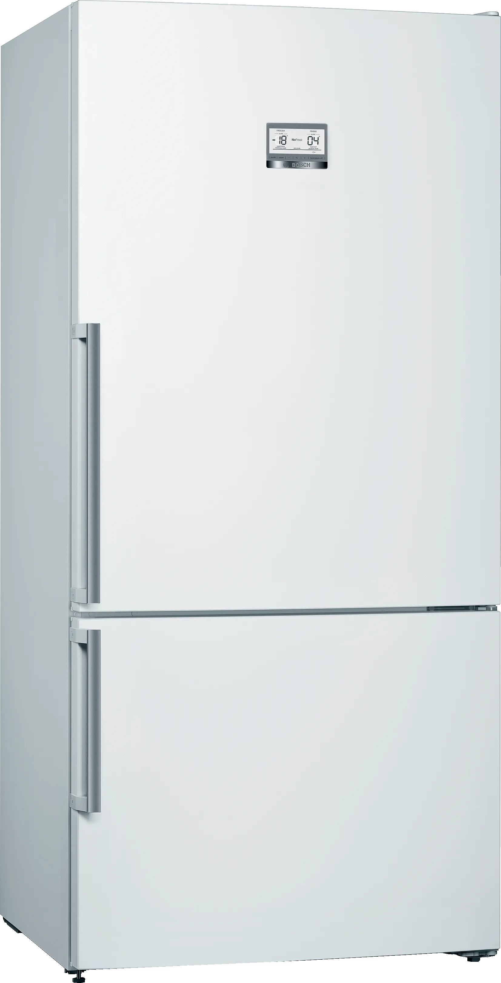 Серия 6 Отдельностоящий холодильник с нижней морозильной камерой 186 x 86 cm Белый 