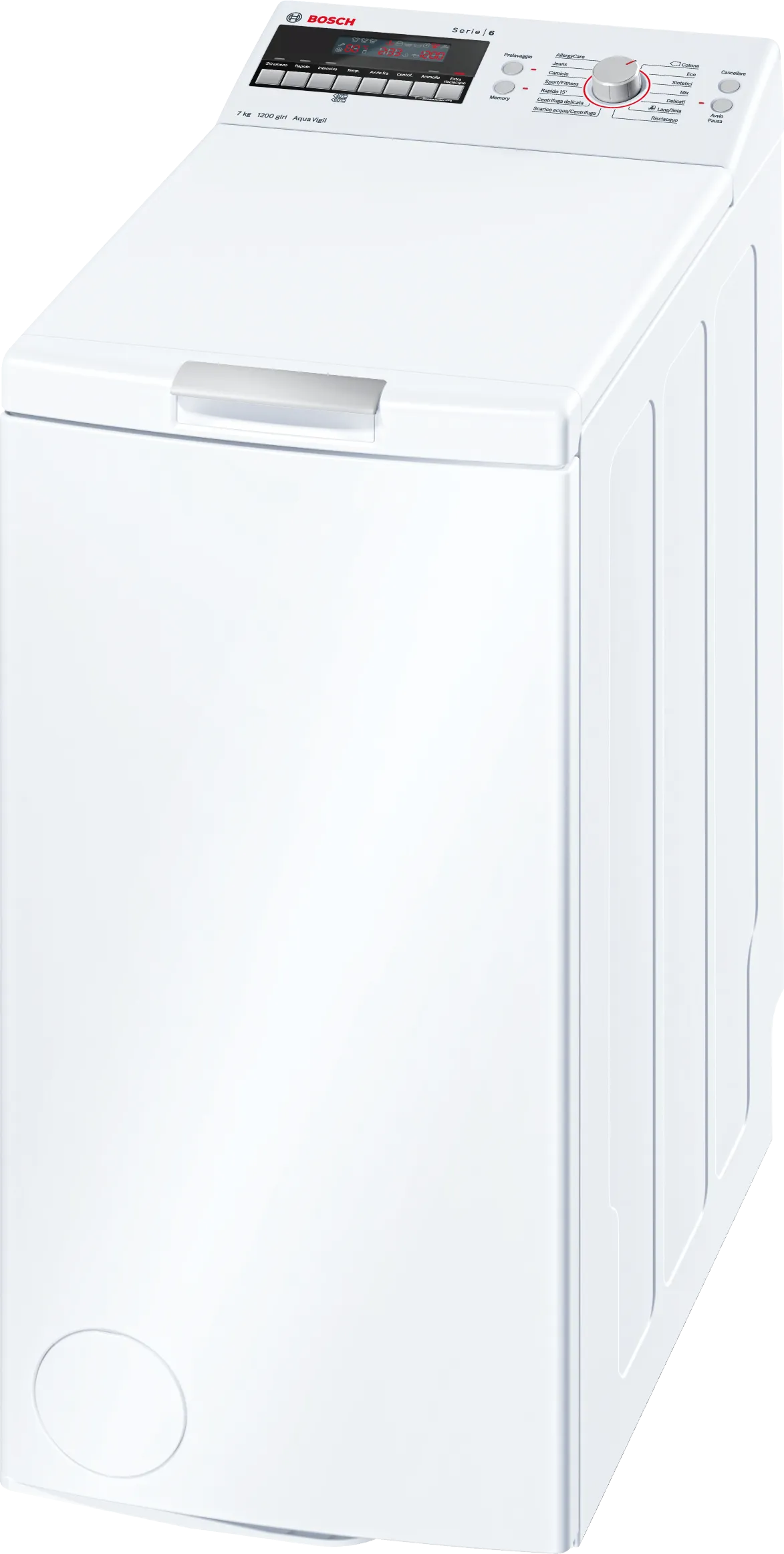 Series 6 washing machine, toploader 40 cm, 40 cm, 7 kg 1200 rpm