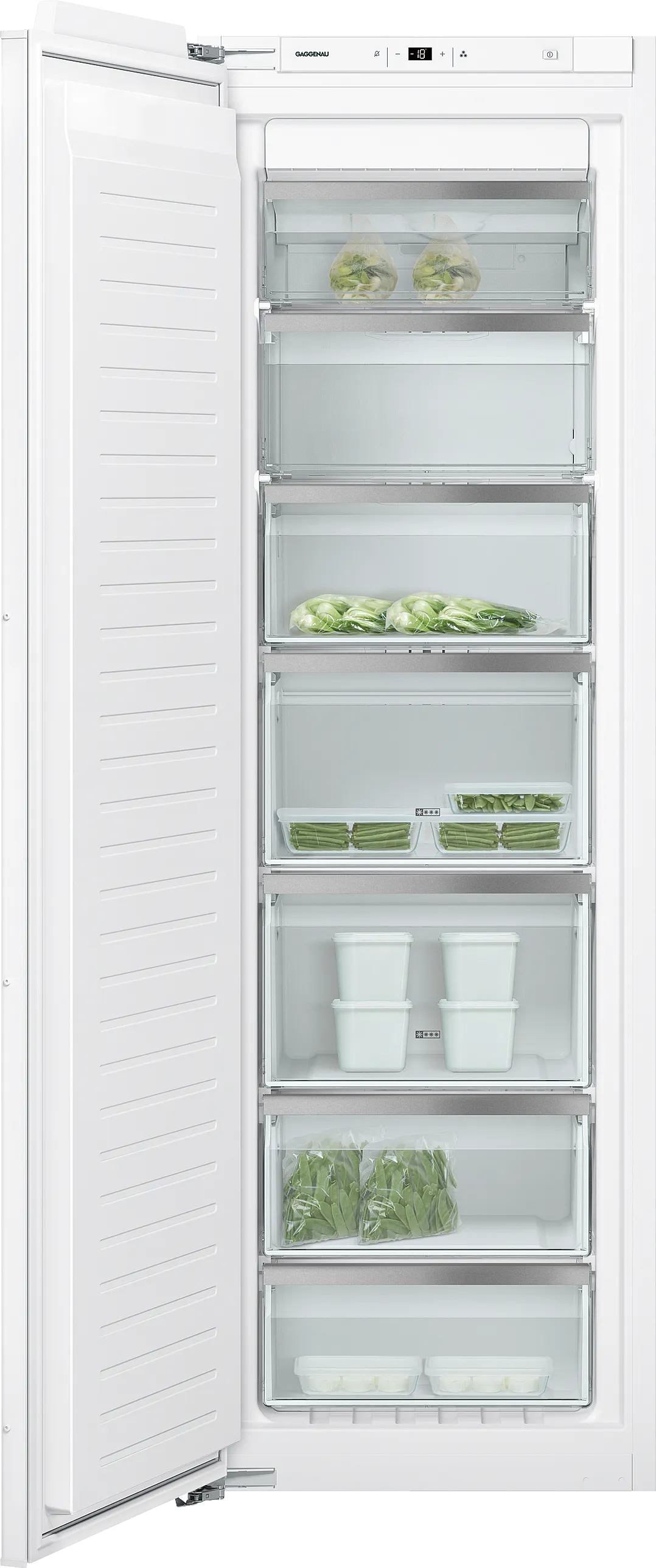 200 series built-in freezer 177.2 x 55.8 cm soft close flat hinge 