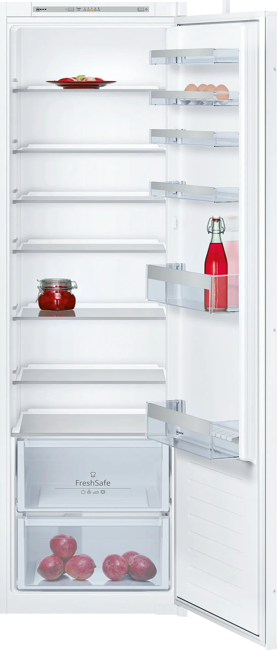 N 50 Kühlschrank 177.2 x 54.1 cm Flachscharnier