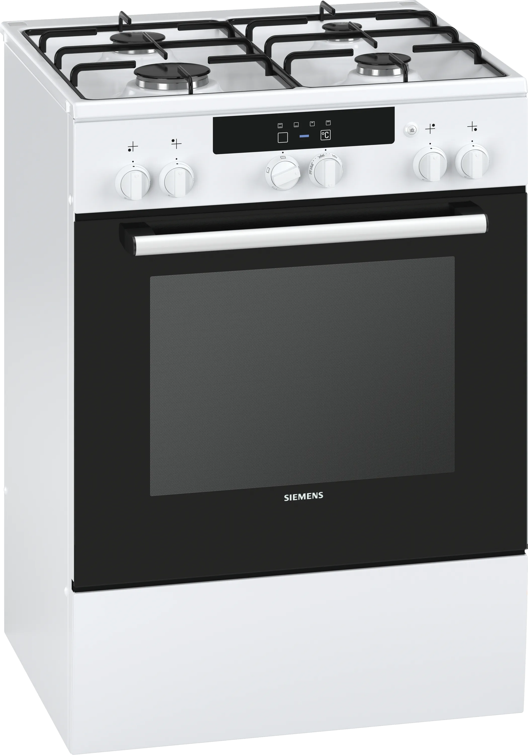 iQ100 Freestanding dual fuel cooker White