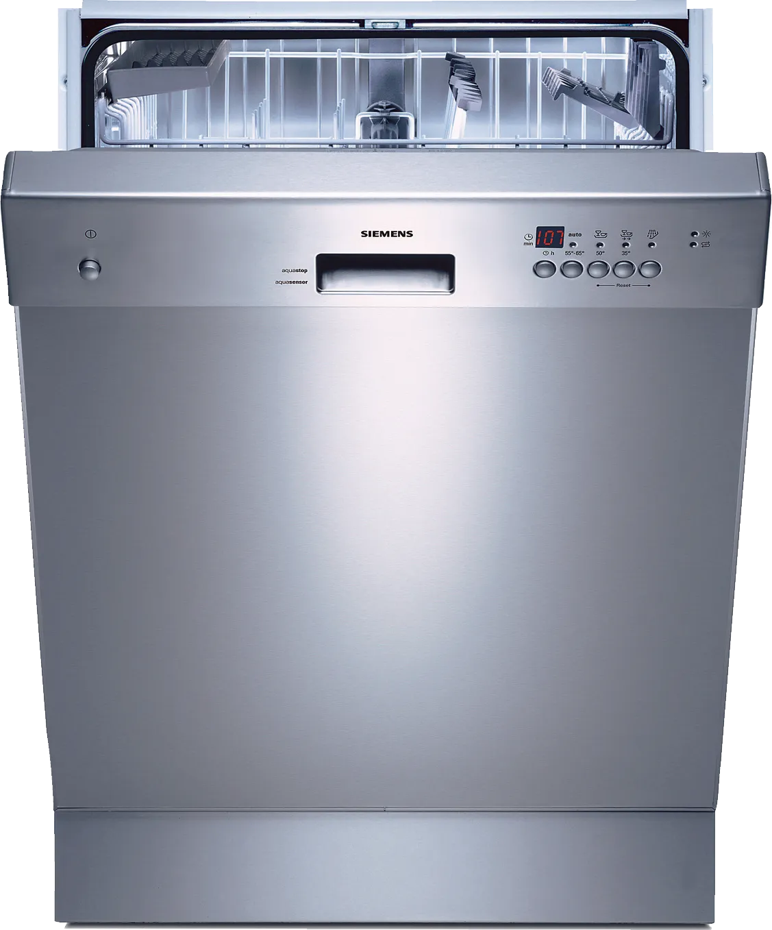  built-under dishwasher 60 cm Brushed steel