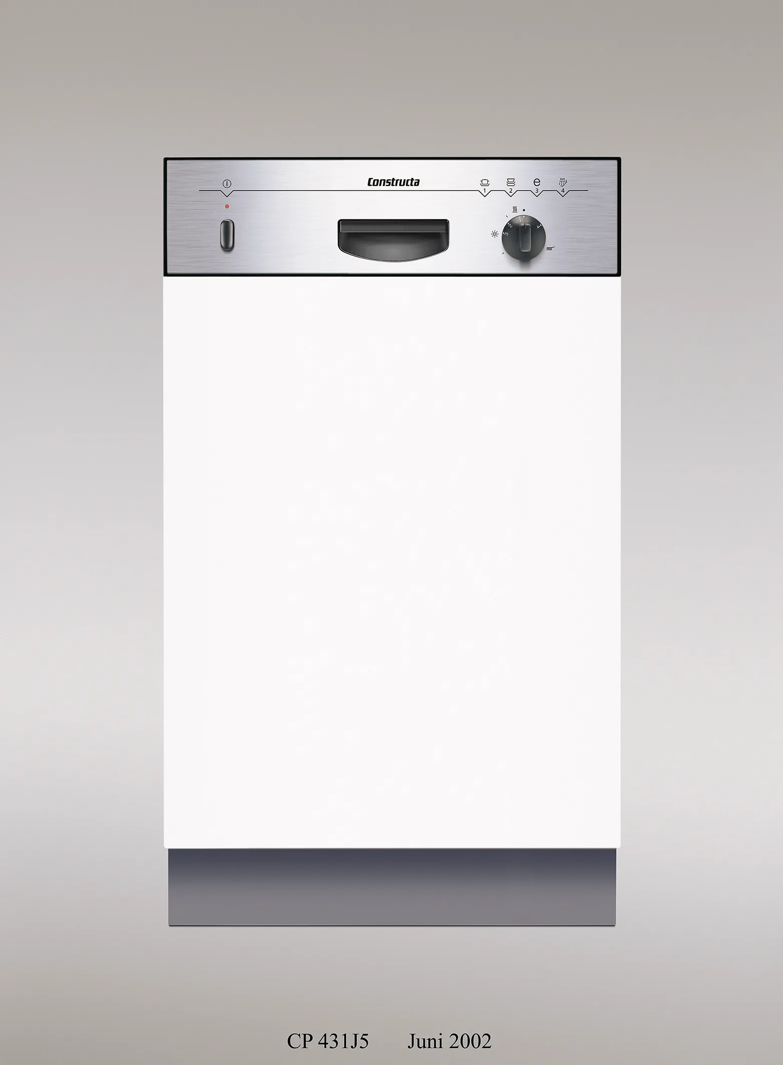  semi-integrated dishwasher 45 cm Brushed steel