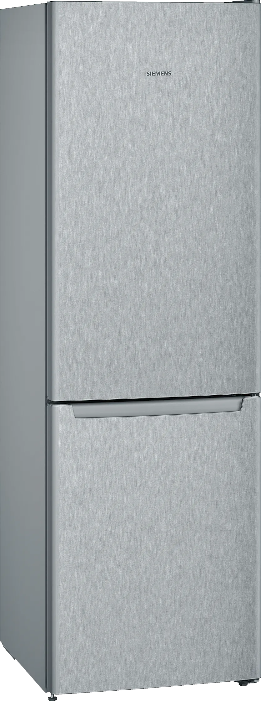 iQ100 free-standing fridge-freezer with freezer at bottom 186 x 60 cm Inox-look 