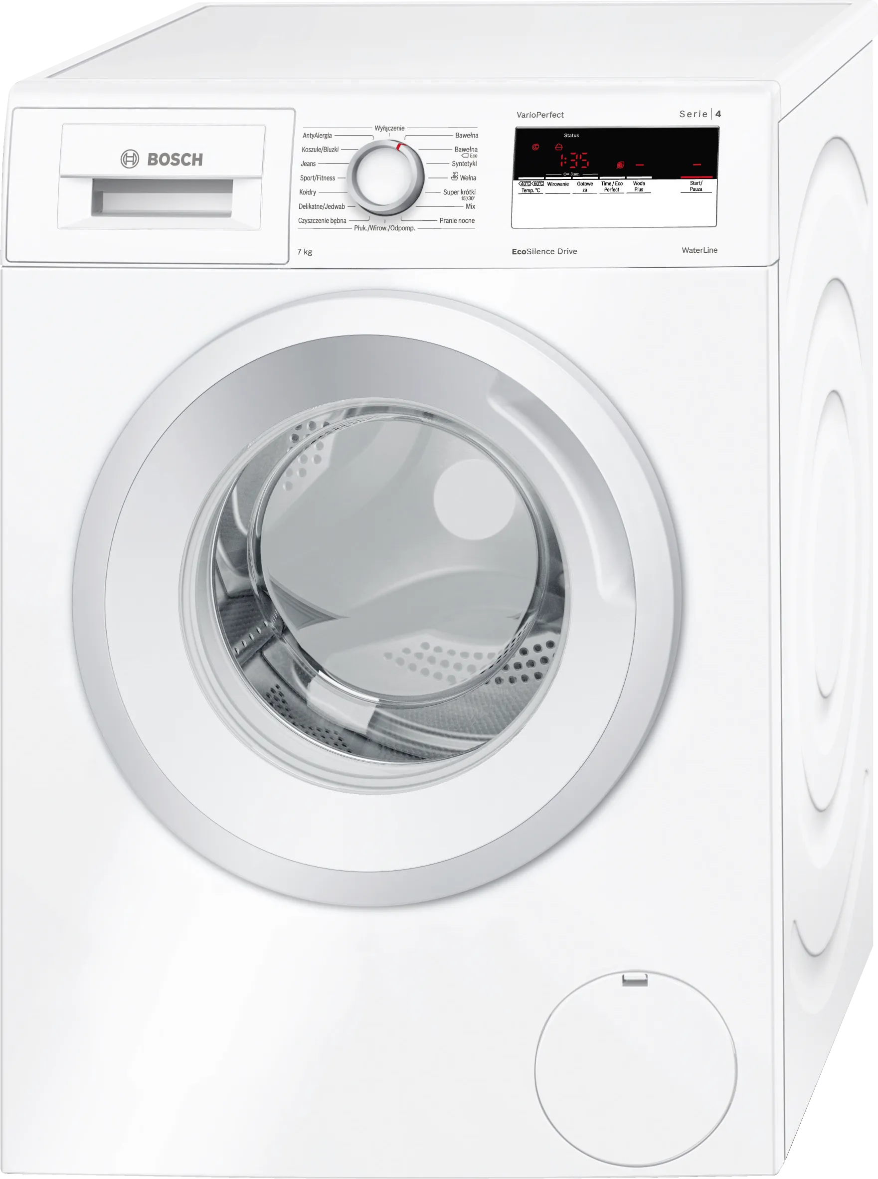 Series 4 washing machine, frontloader fullsize 7 kg 1000 rpm, White
