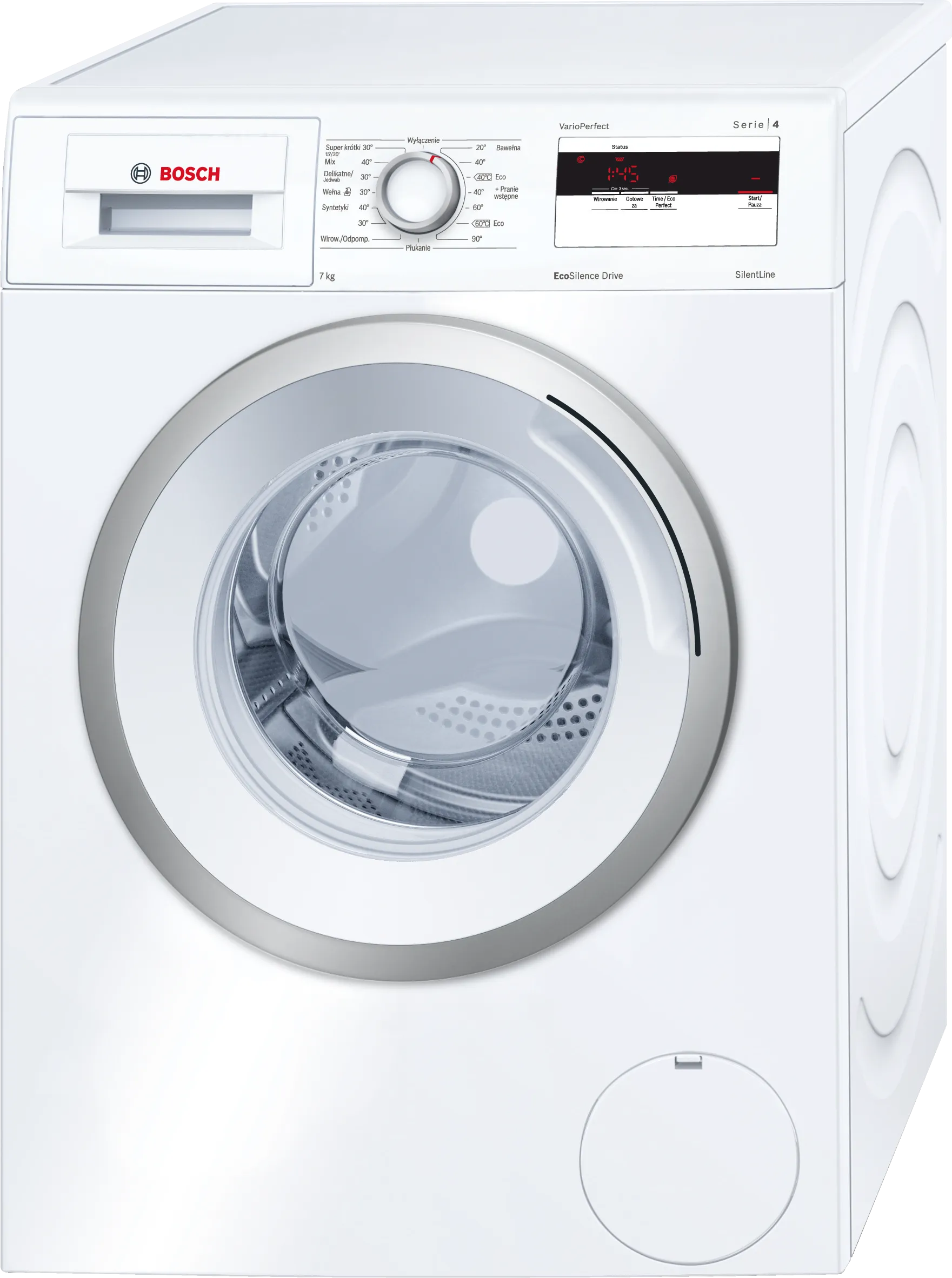 Series 4 washing machine, frontloader fullsize 7 kg 1000 rpm, White